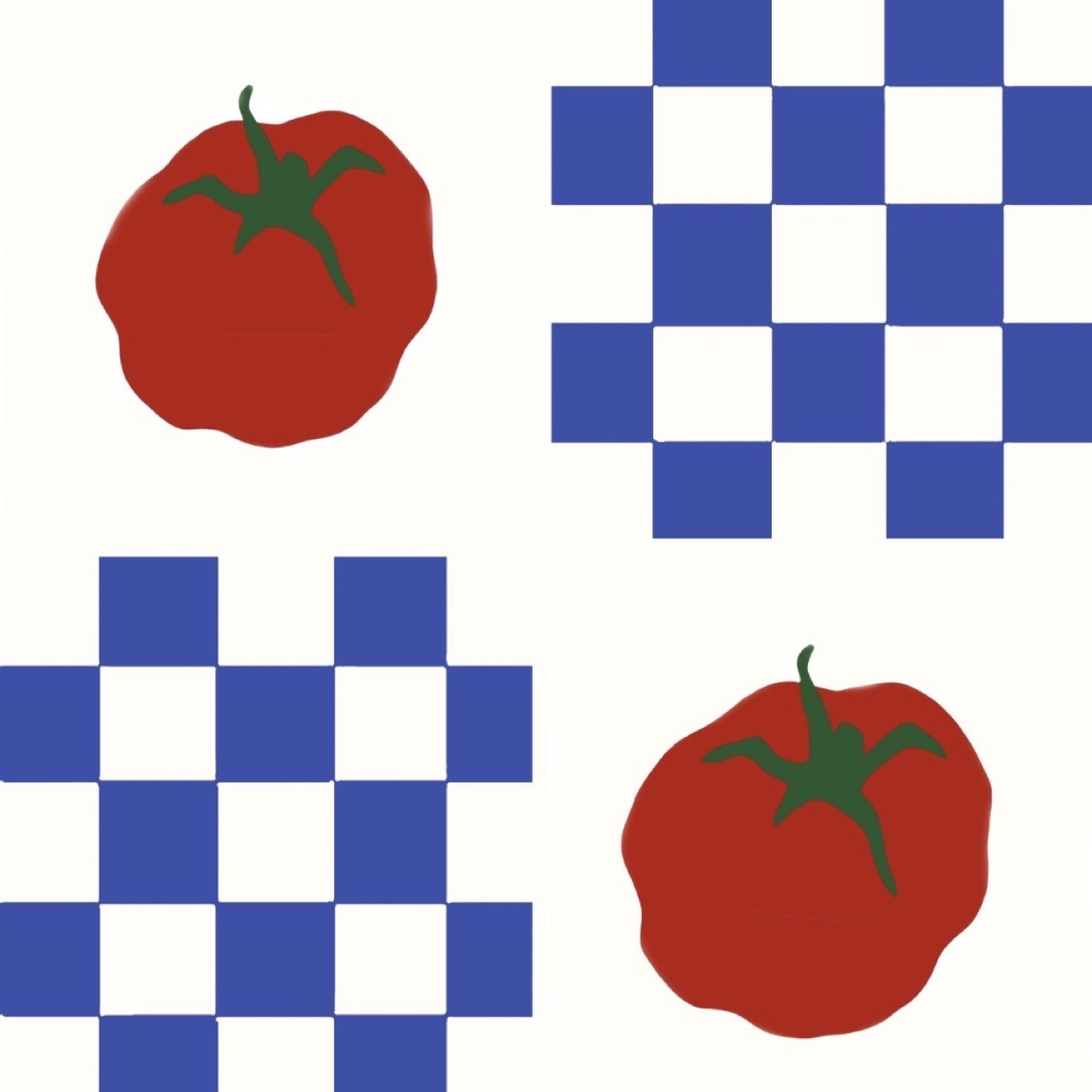 Pique-nique par Jeanne Barrière — motif de carreau de ciment