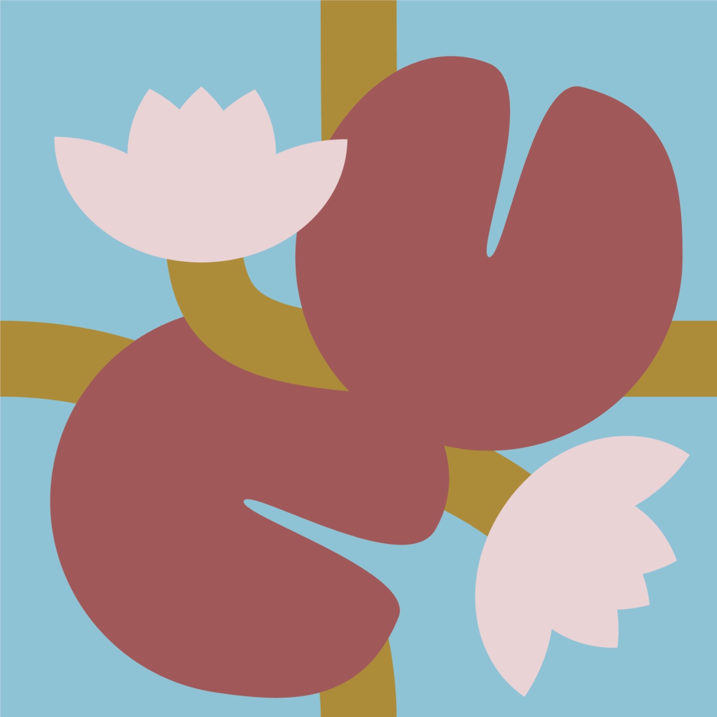 Nénuphar par Bianca Byggmästar — motif de carreau de ciment