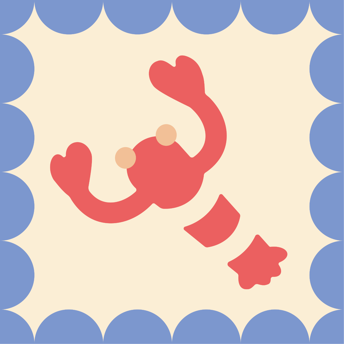 Oh my claw ! par EVA MARQUET — motif de carreau de ciment