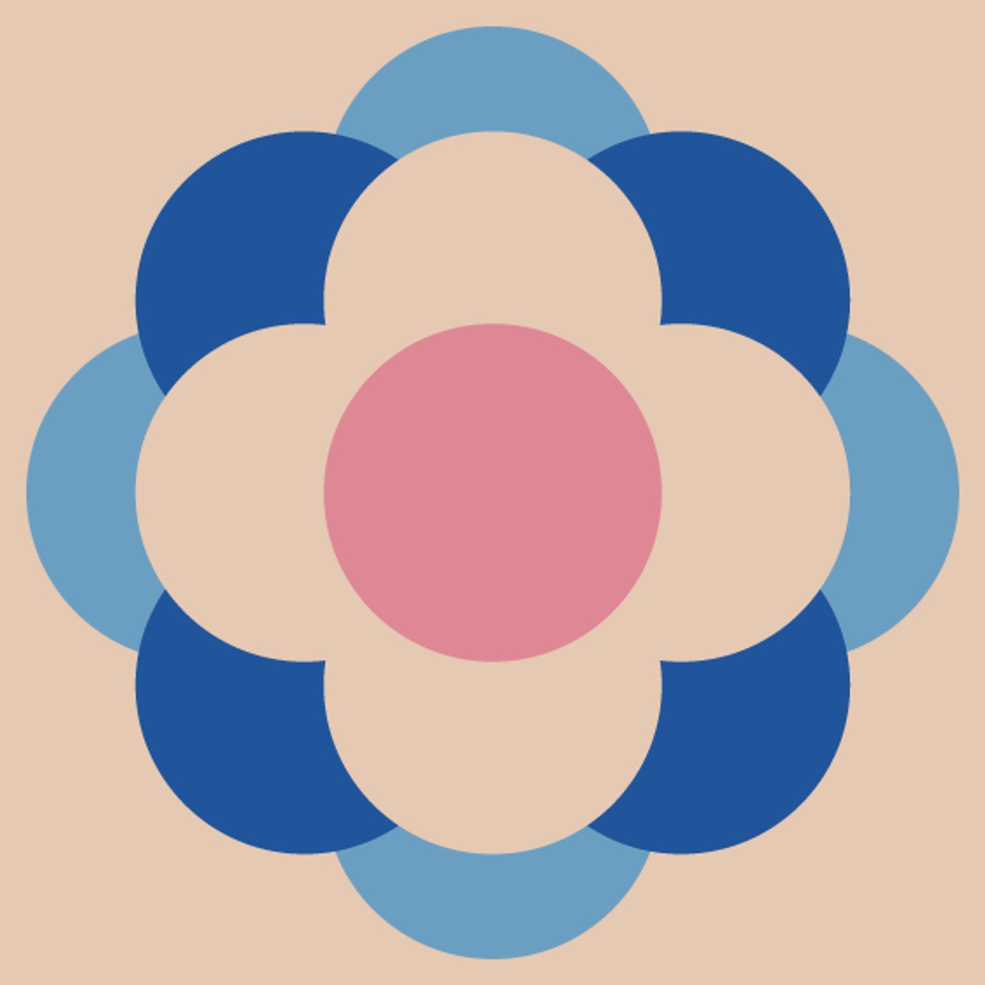 Cabine Flower Pop par Cabine — — motif de carreau de ciment