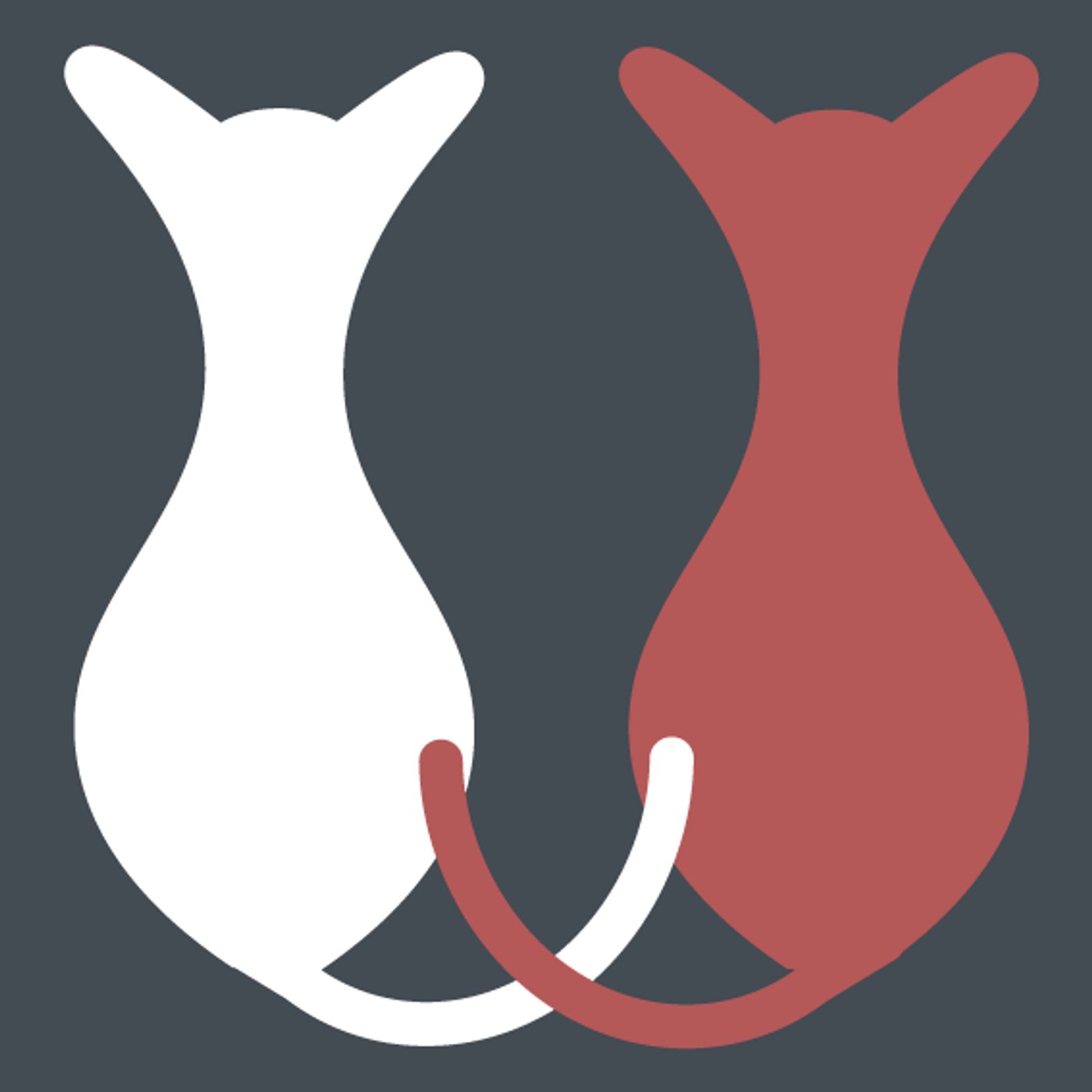 Chat assis par Cath Orain — motif de carreau de ciment