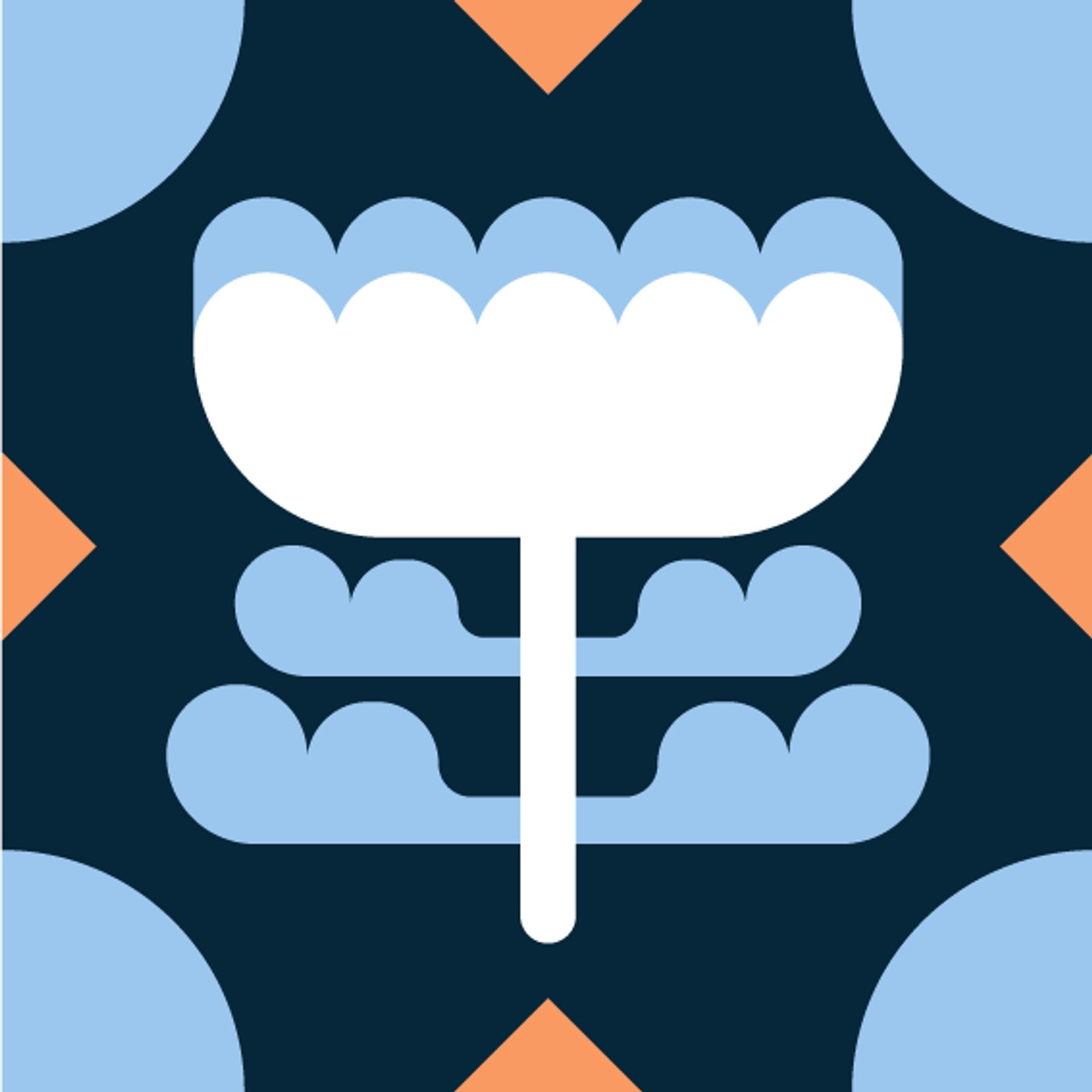 Le temps des fleurs par Oh My Goz — motif de carreau de ciment