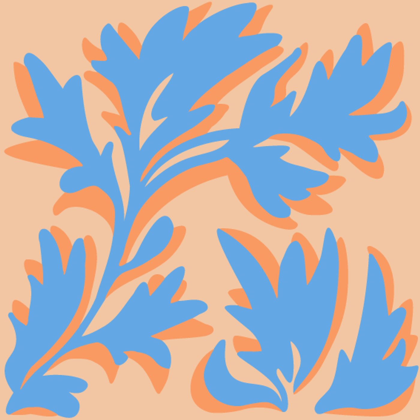 Arabesques par Juliette Thibert — motif de carreau de ciment