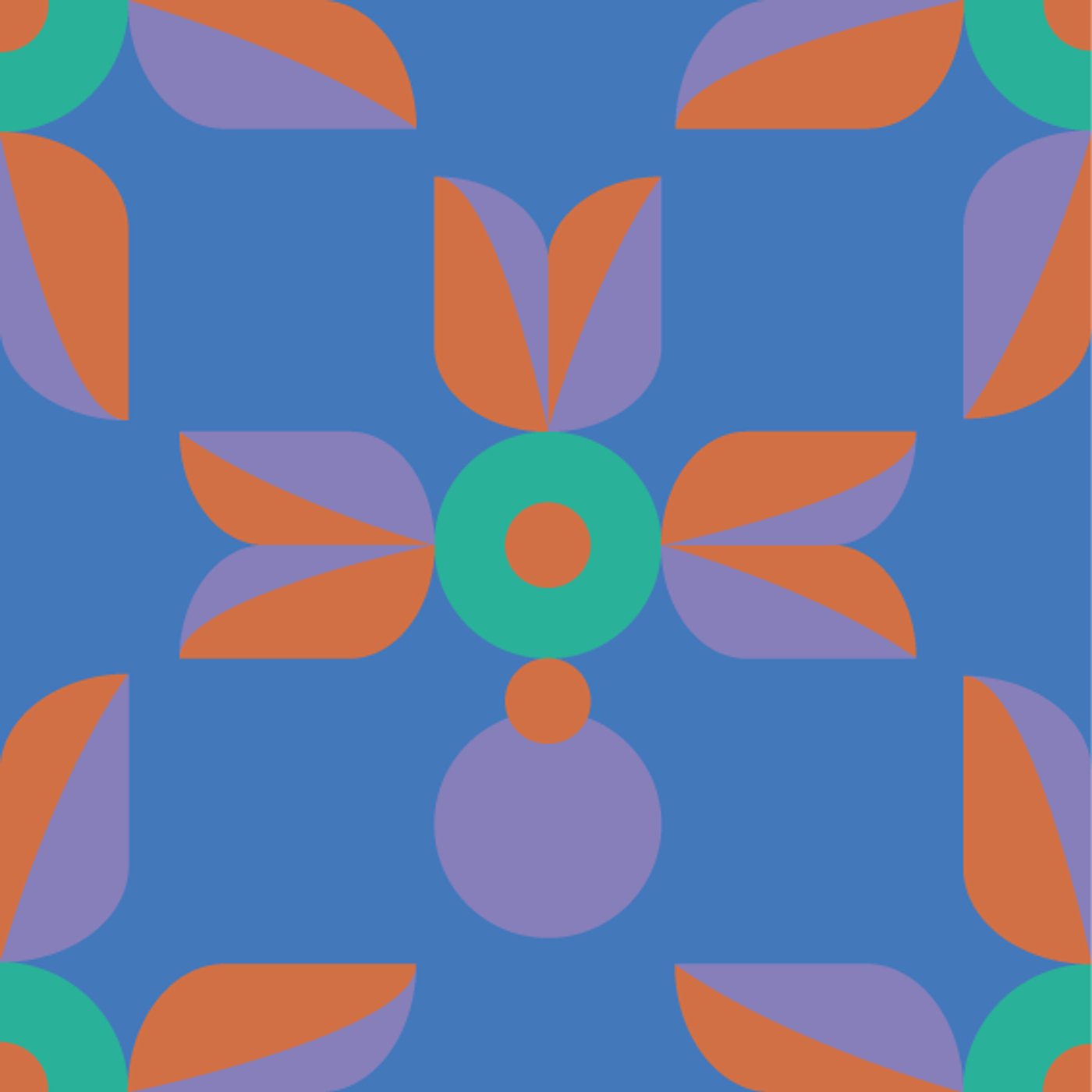 Jardin d’Hiver par Cornes de Gazelle — motif de carreau de ciment