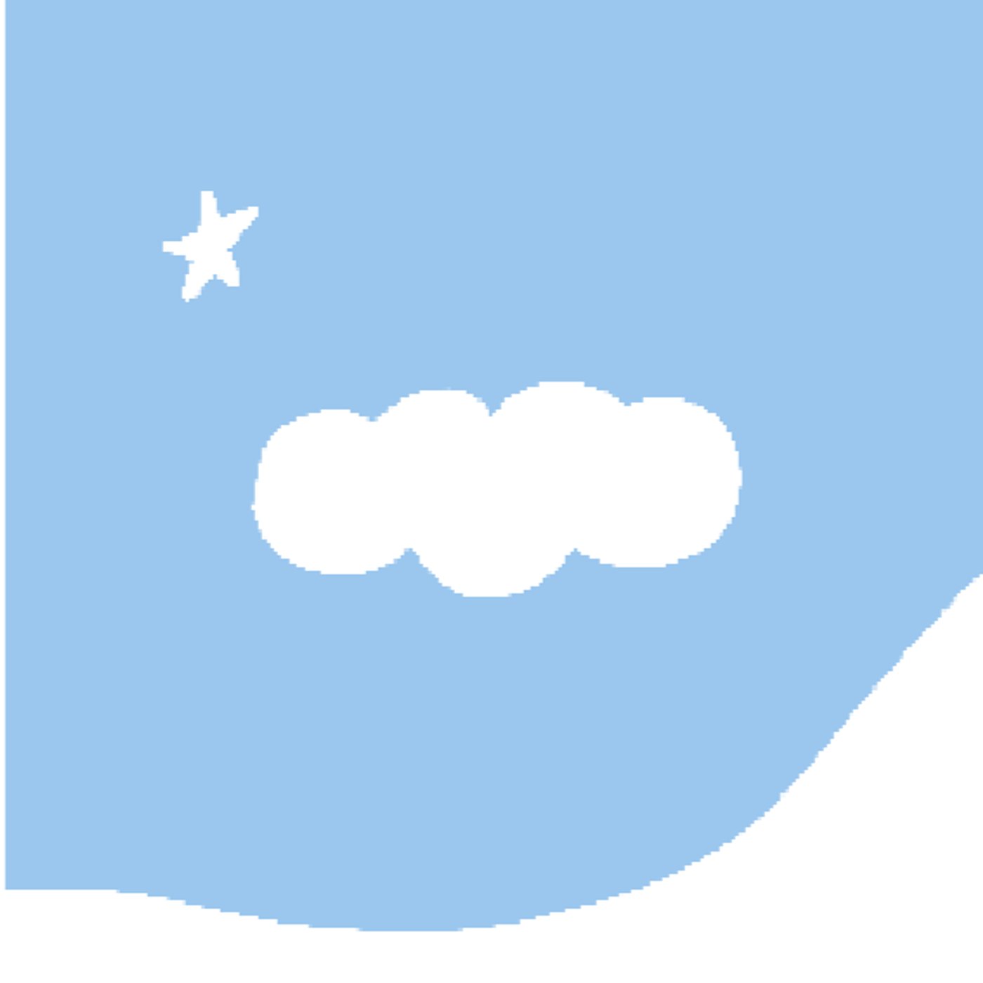 Nuages par Meije — — motif de carreau de ciment