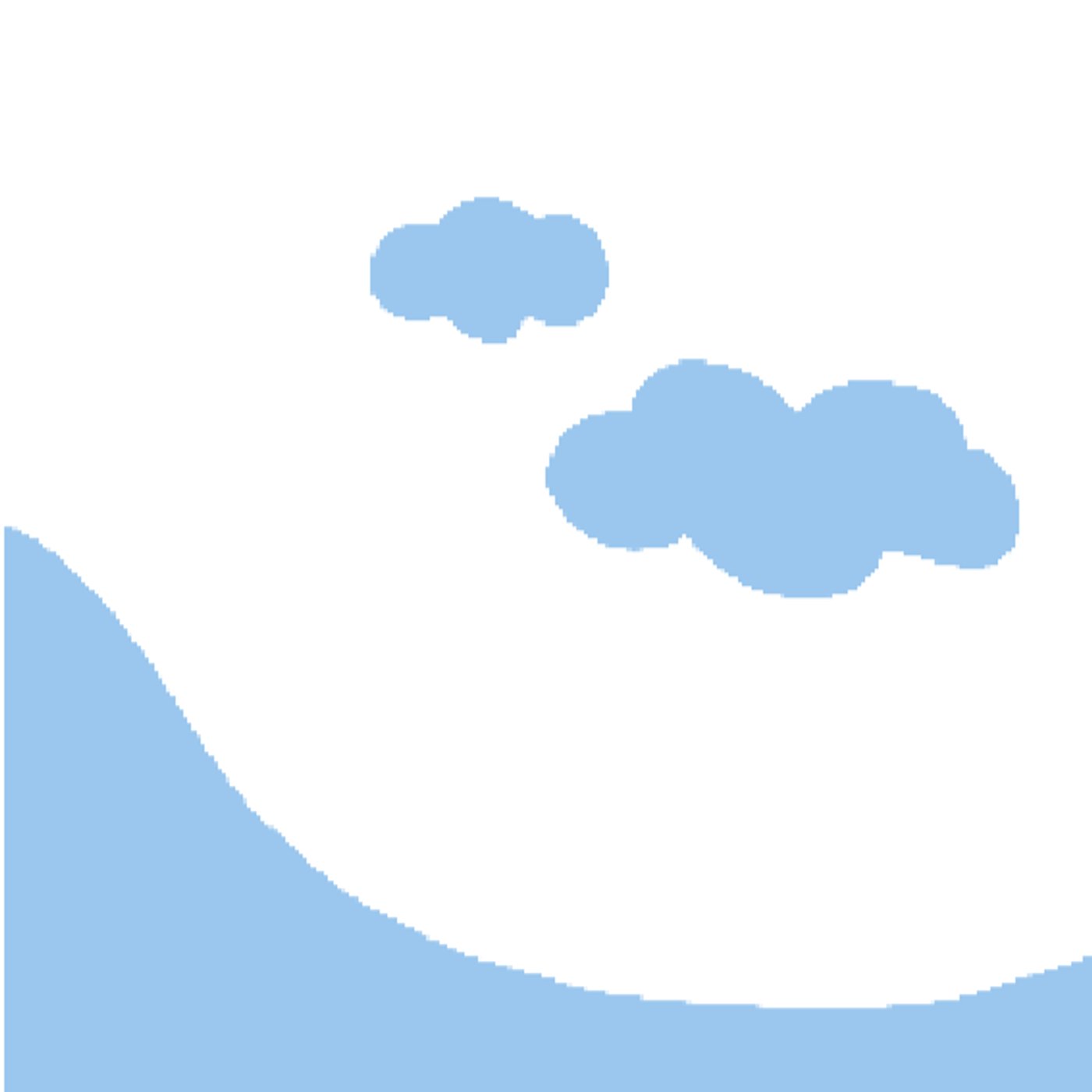 Nuages par Meije — — motif de carreau de ciment