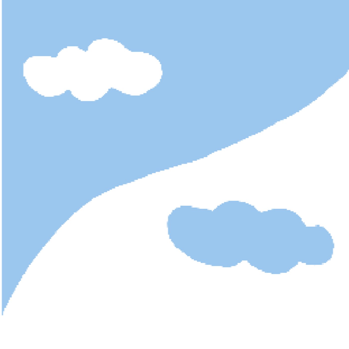 Nuages par Meije — — motif de carreau de ciment