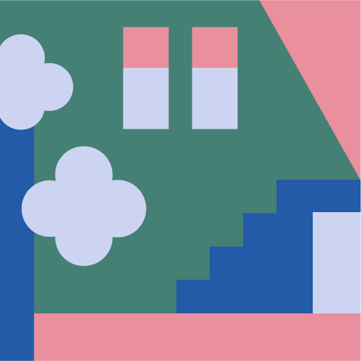 La ville par Margaux Bourelly — motif de carreau de ciment