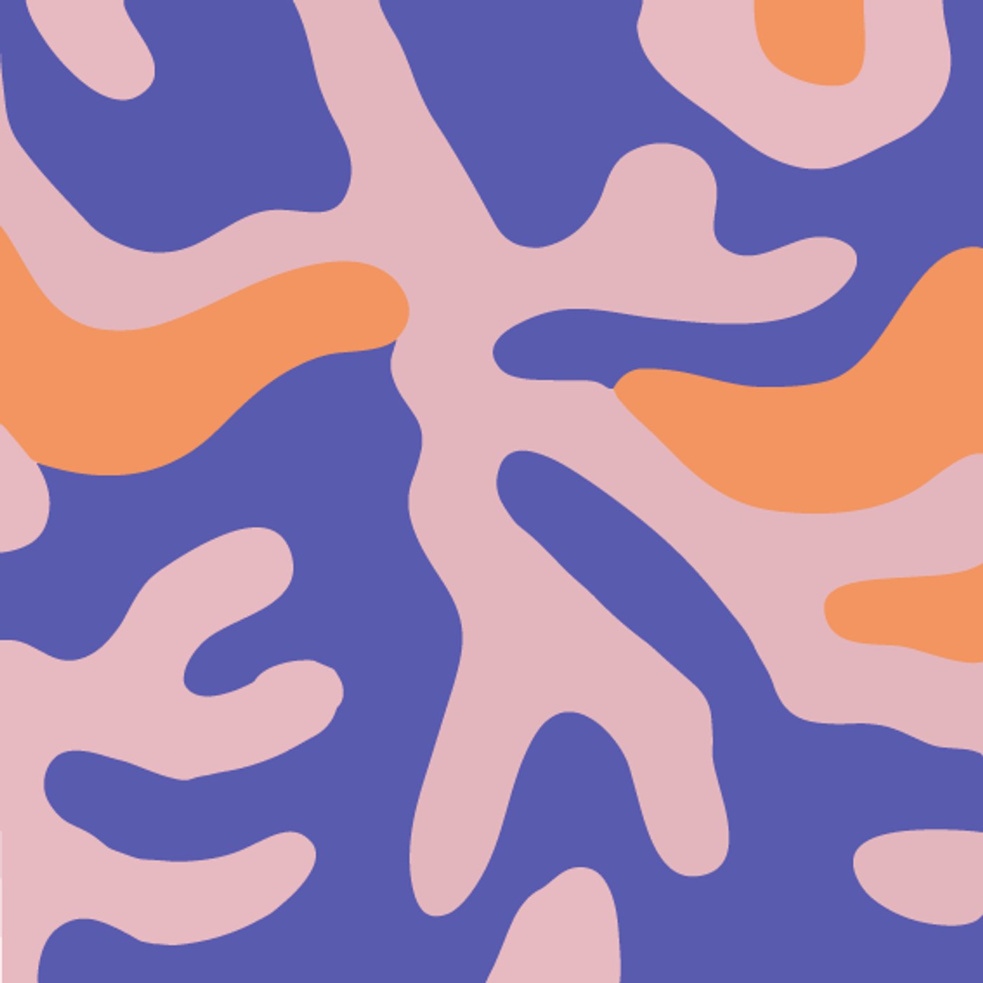 Les Coraux par Emilie Ruard — motif de carreau de ciment