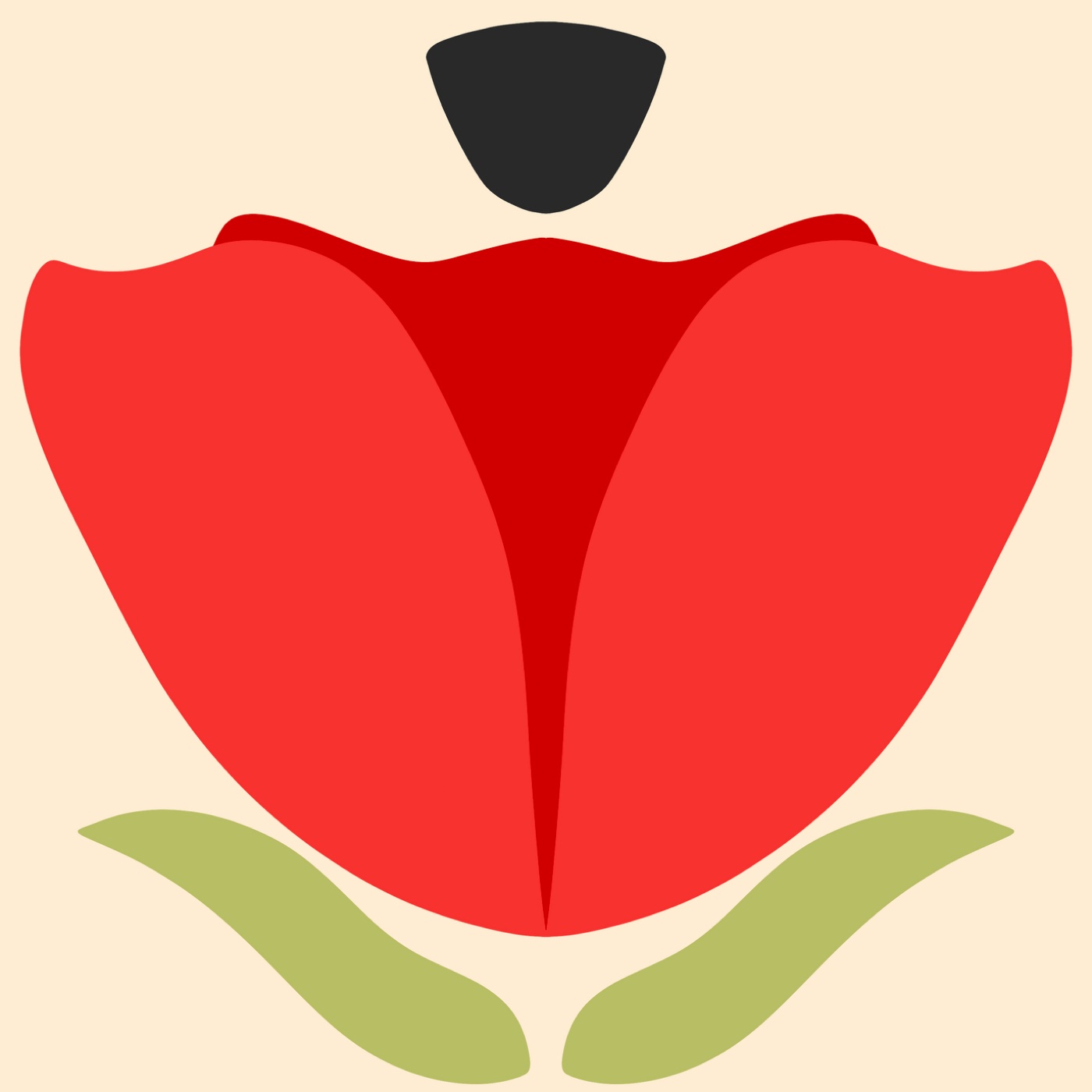 Dame Coquelicot par Elise Blondeau — motif de carreau de ciment