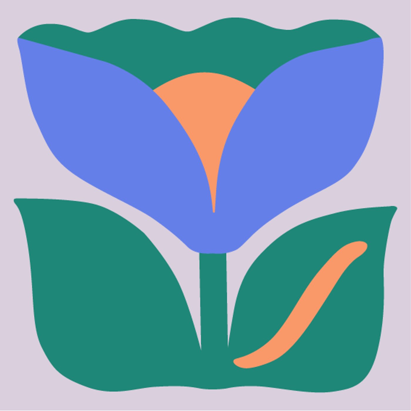 Au jardin par Agathe Singer — motif de carreau de ciment
