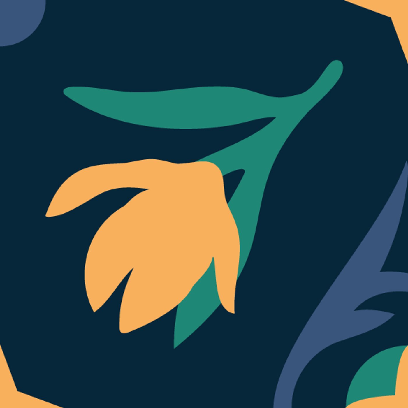 Jardin Intérieur par Eugénie Fleurat — motif de carreau de ciment