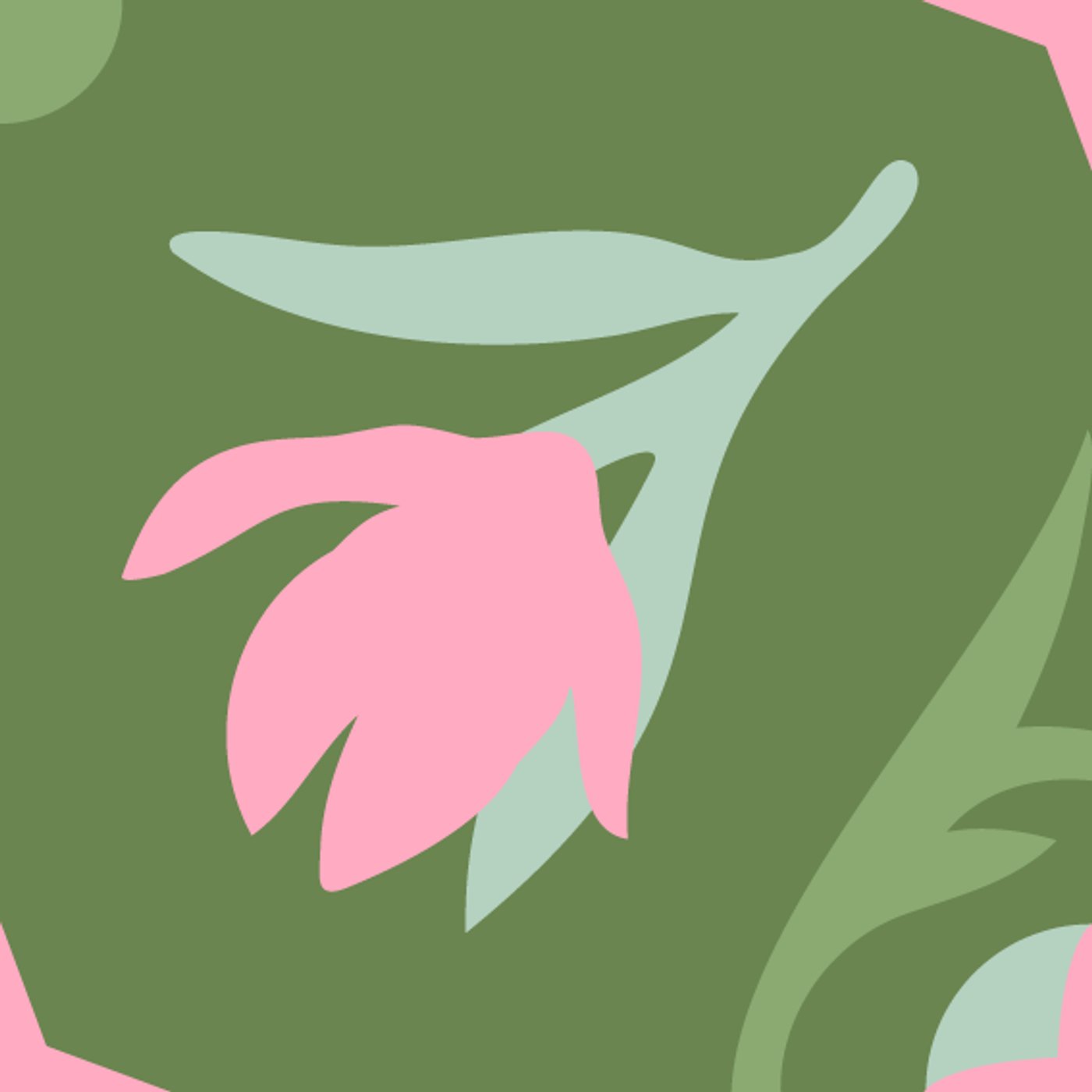 Jardin Intérieur par Eugénie Fleurat — motif de carreau de ciment