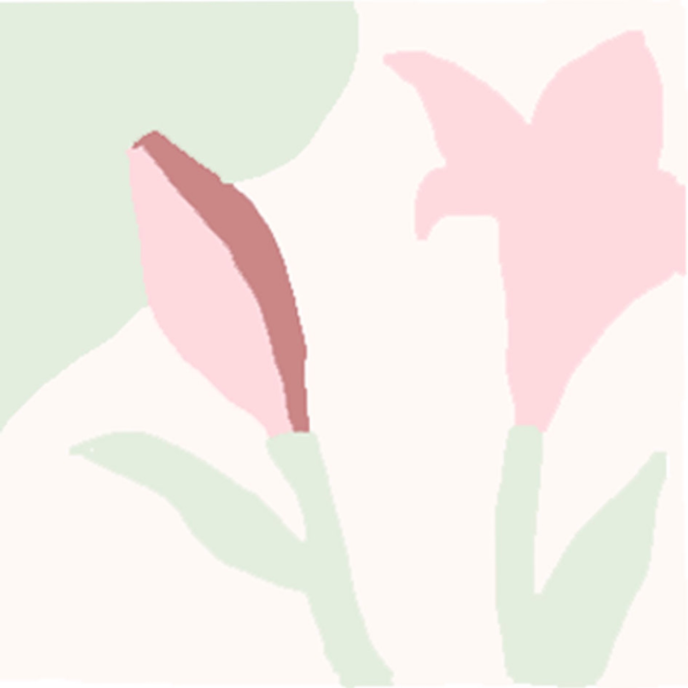 Lys 3 par Stella FREGEAC — motif de carreau de ciment