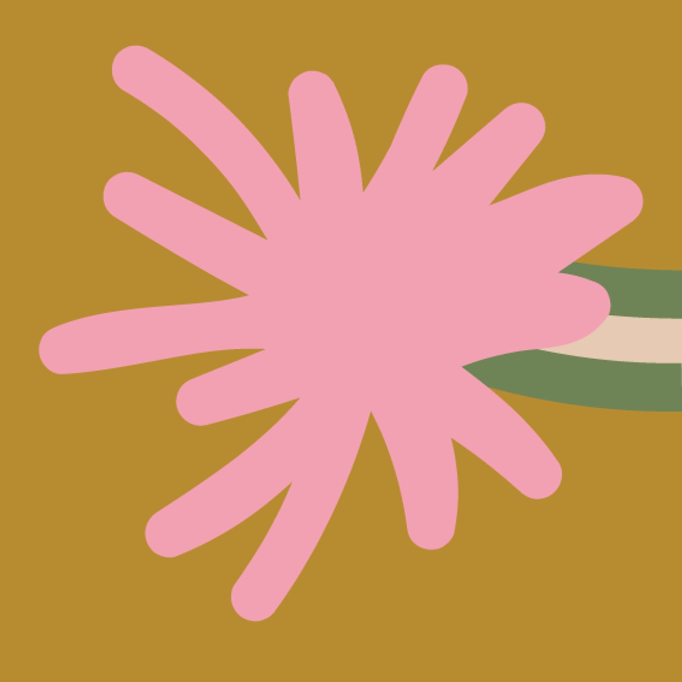 PINK PALM par Amalia Jeanne — motif de carreau de ciment