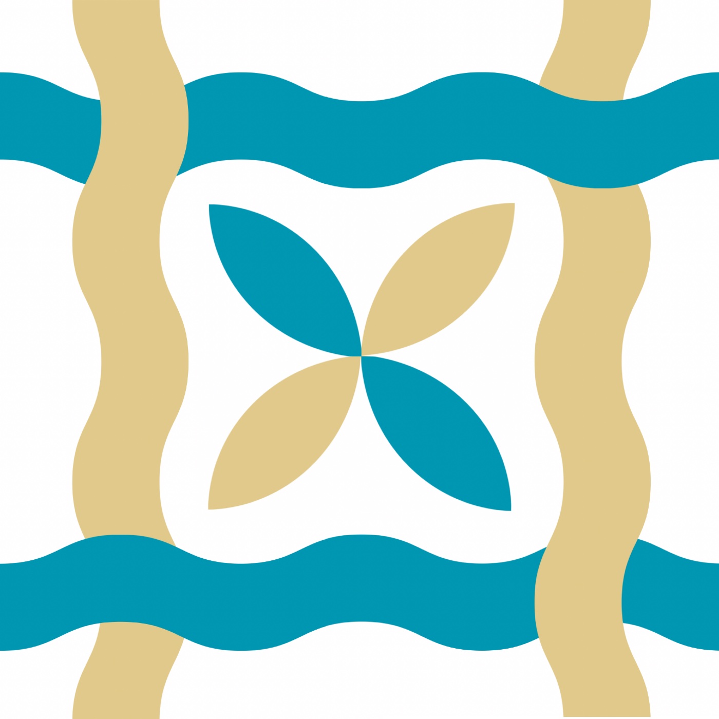 rubannerie par Fanny Guirado — motif de carreau de ciment