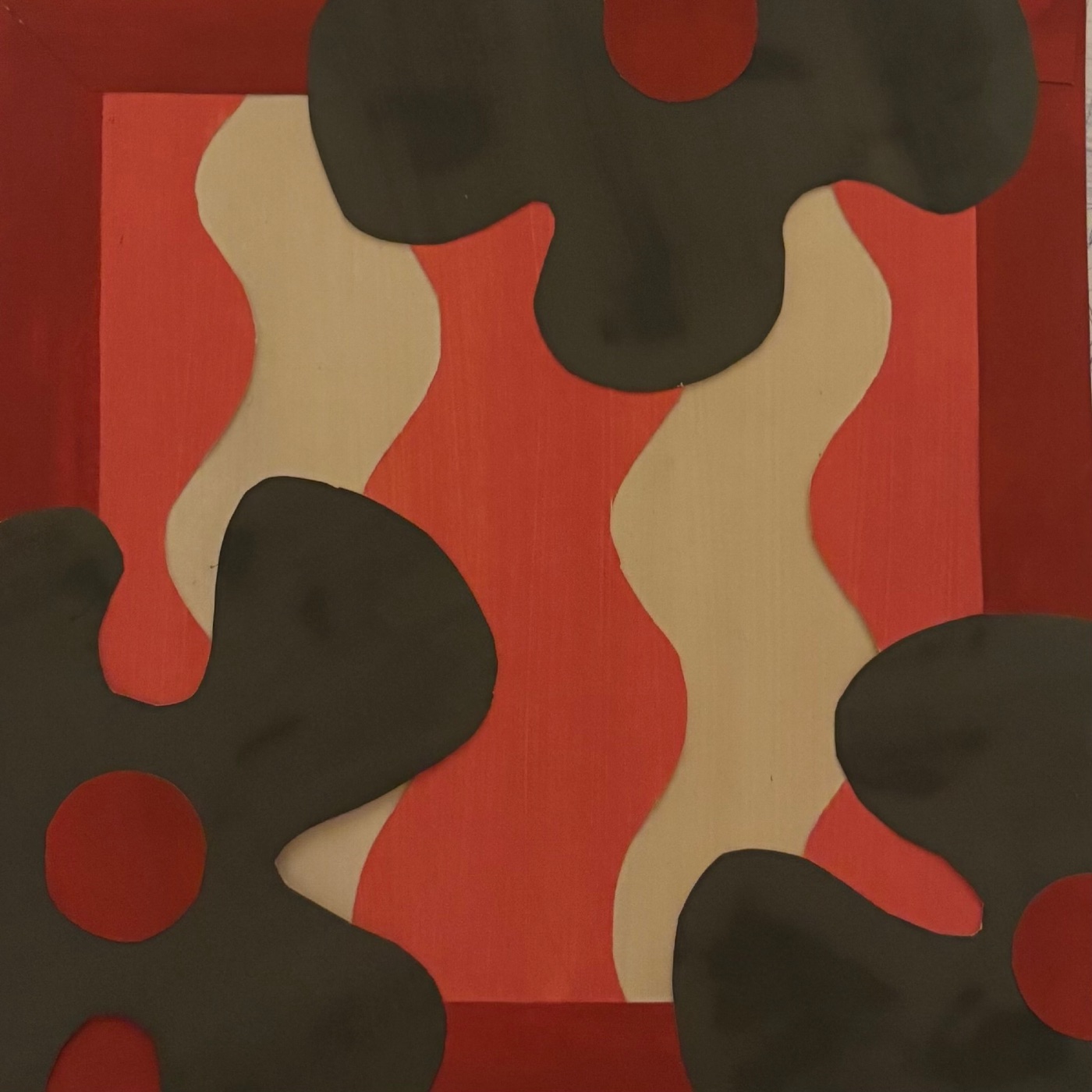 jardin rayé par clarisse leduc — motif de carreau de ciment