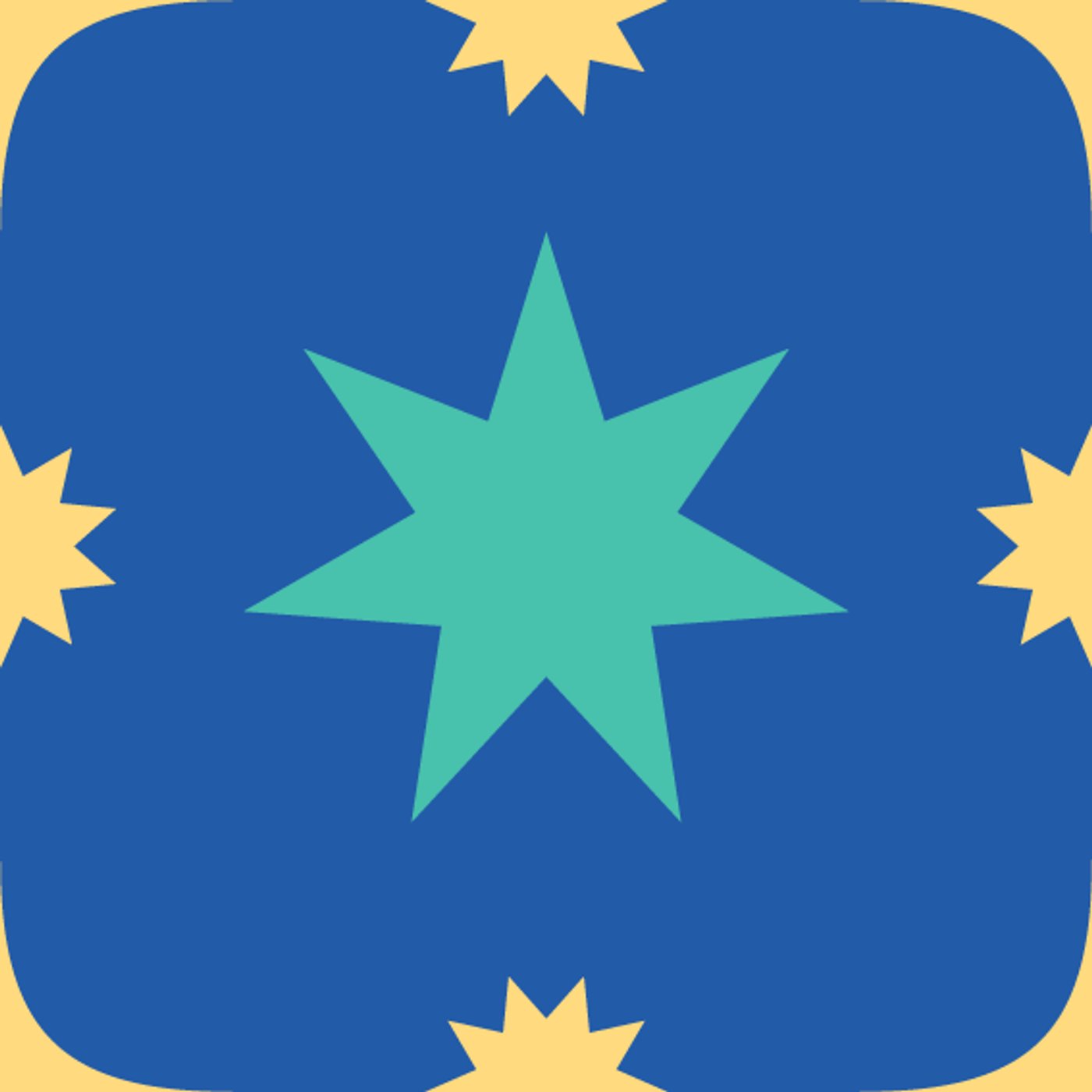 Galaxie par Bleu Jour — motif de carreau de ciment