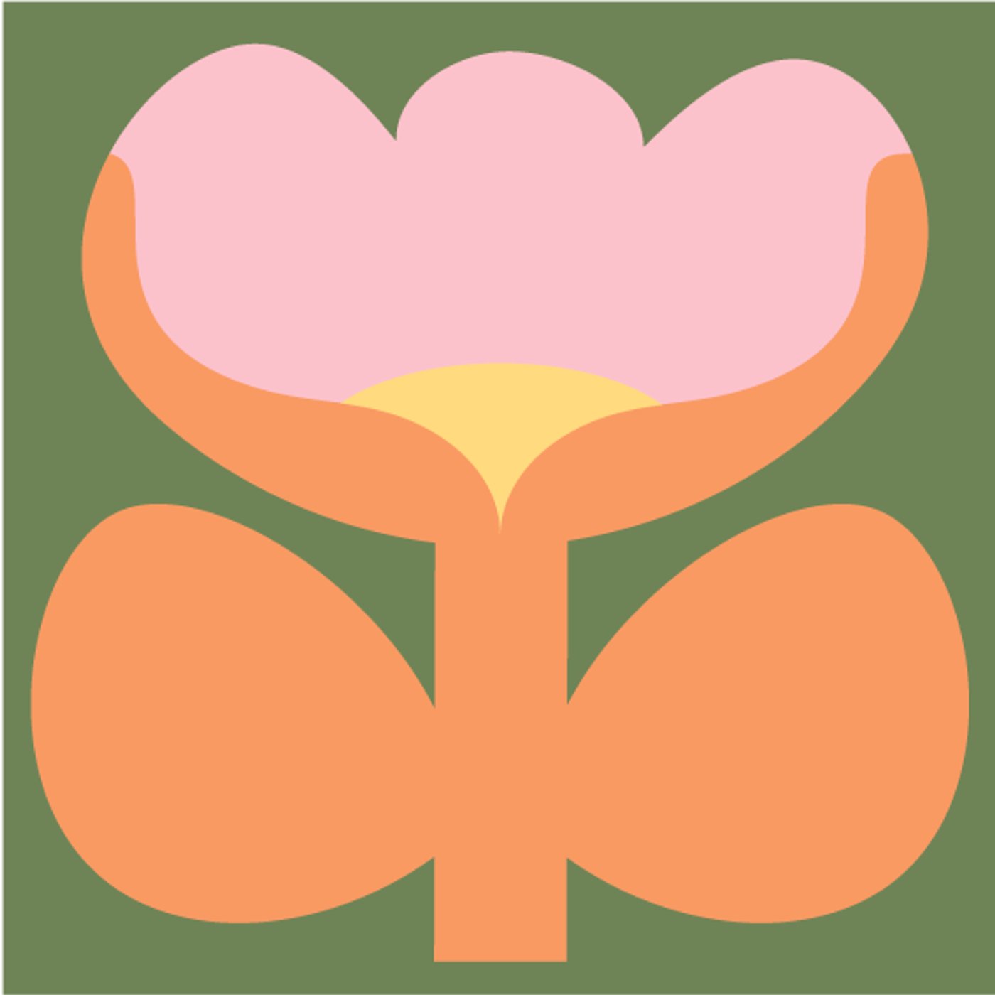 Tulipomania par Caroline Adam — motif de carreau de ciment