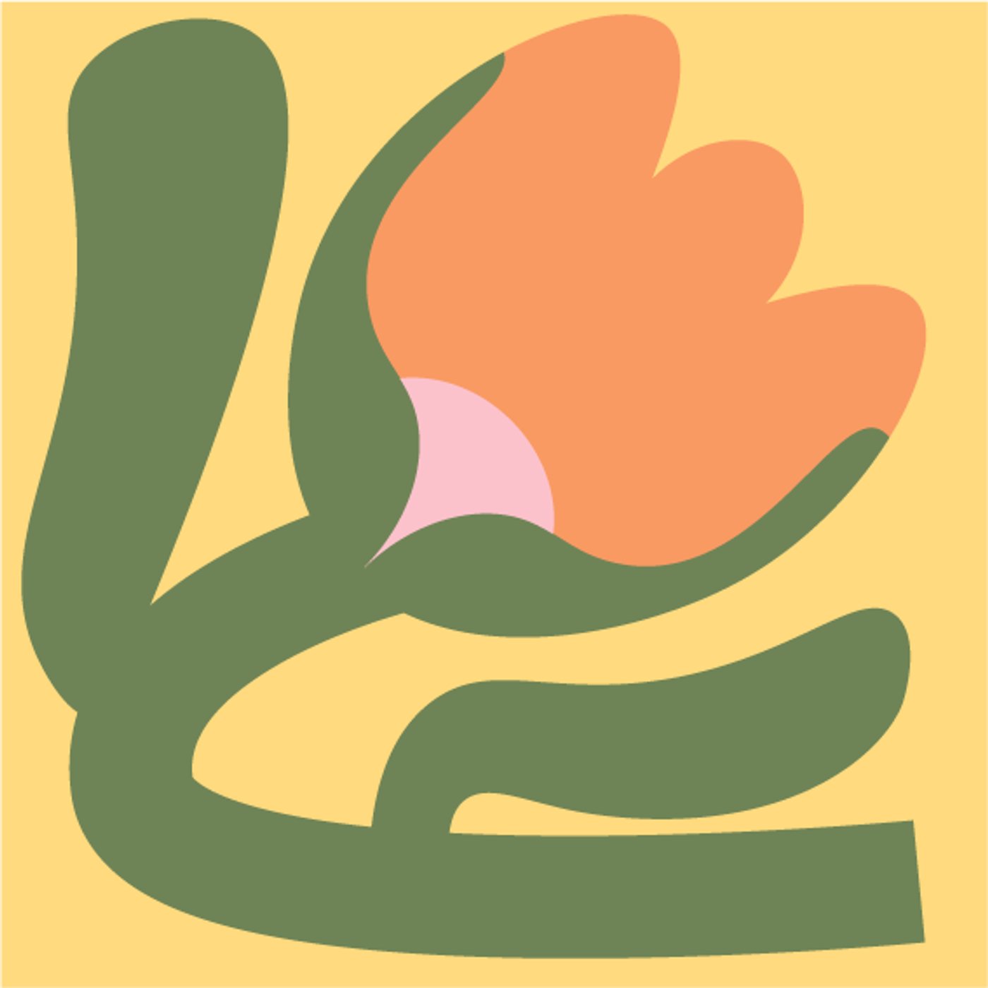 Tulipomania par Caroline Adam — motif de carreau de ciment
