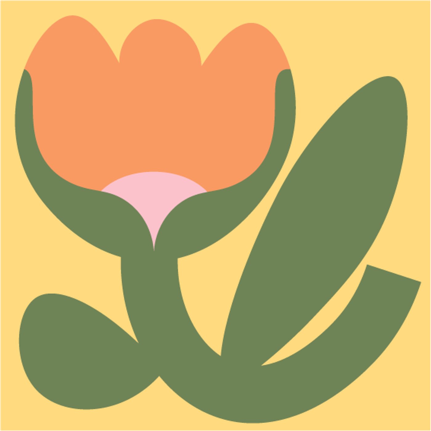 Tulipomania par Caroline Adam — motif de carreau de ciment
