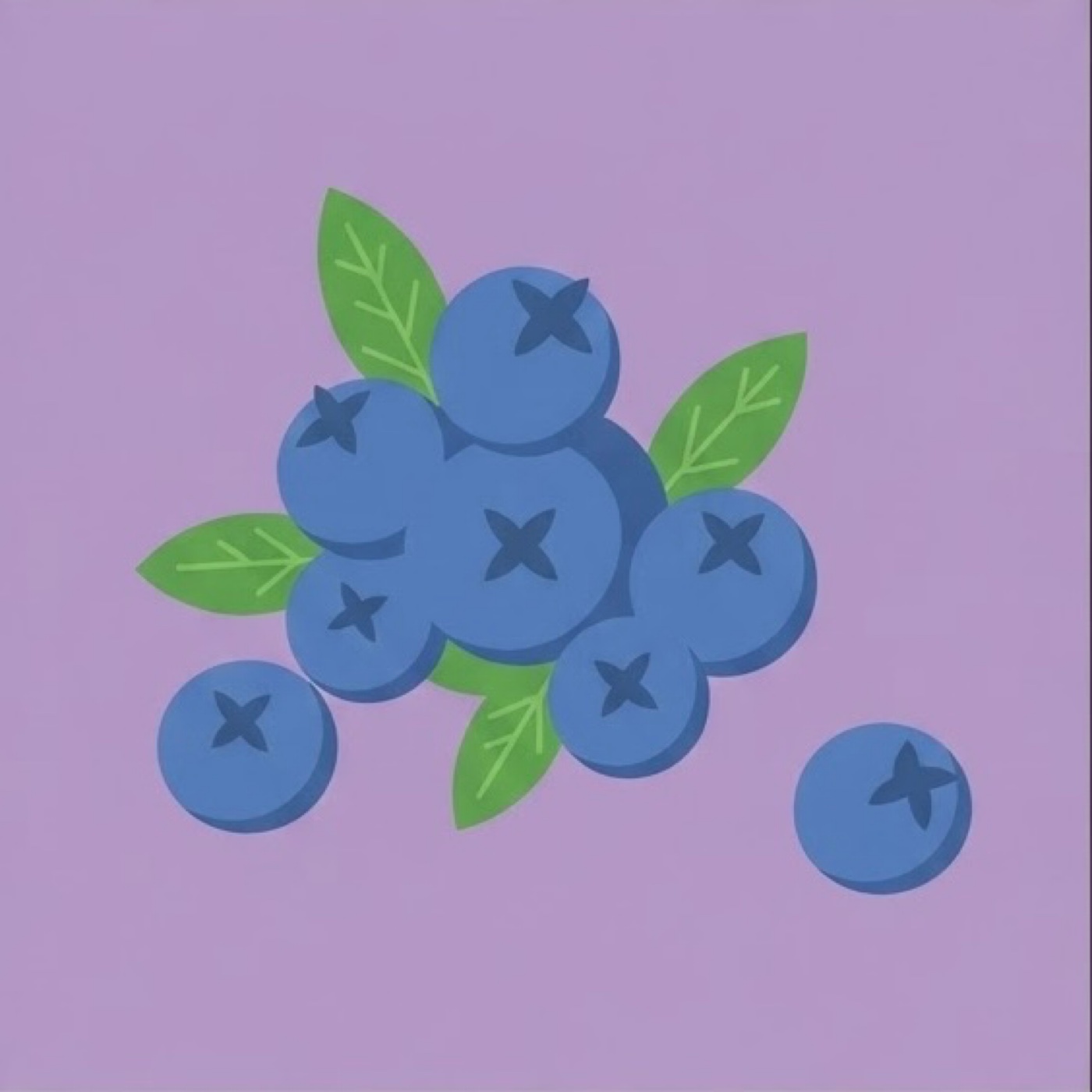 Myrtilles par Manon Lewandowski — motif de carreau de ciment