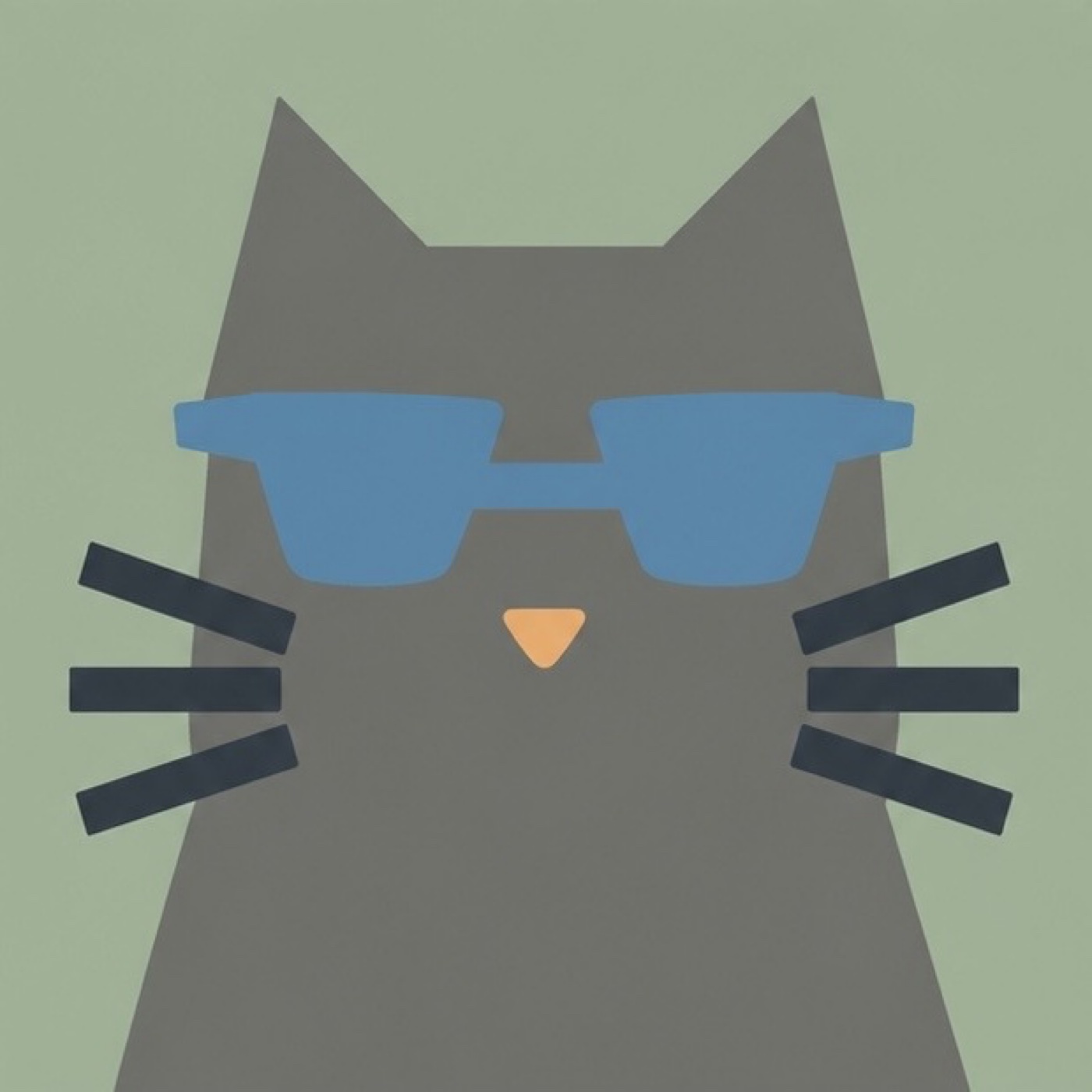 chat par Zoe Junker — motif de carreau de ciment