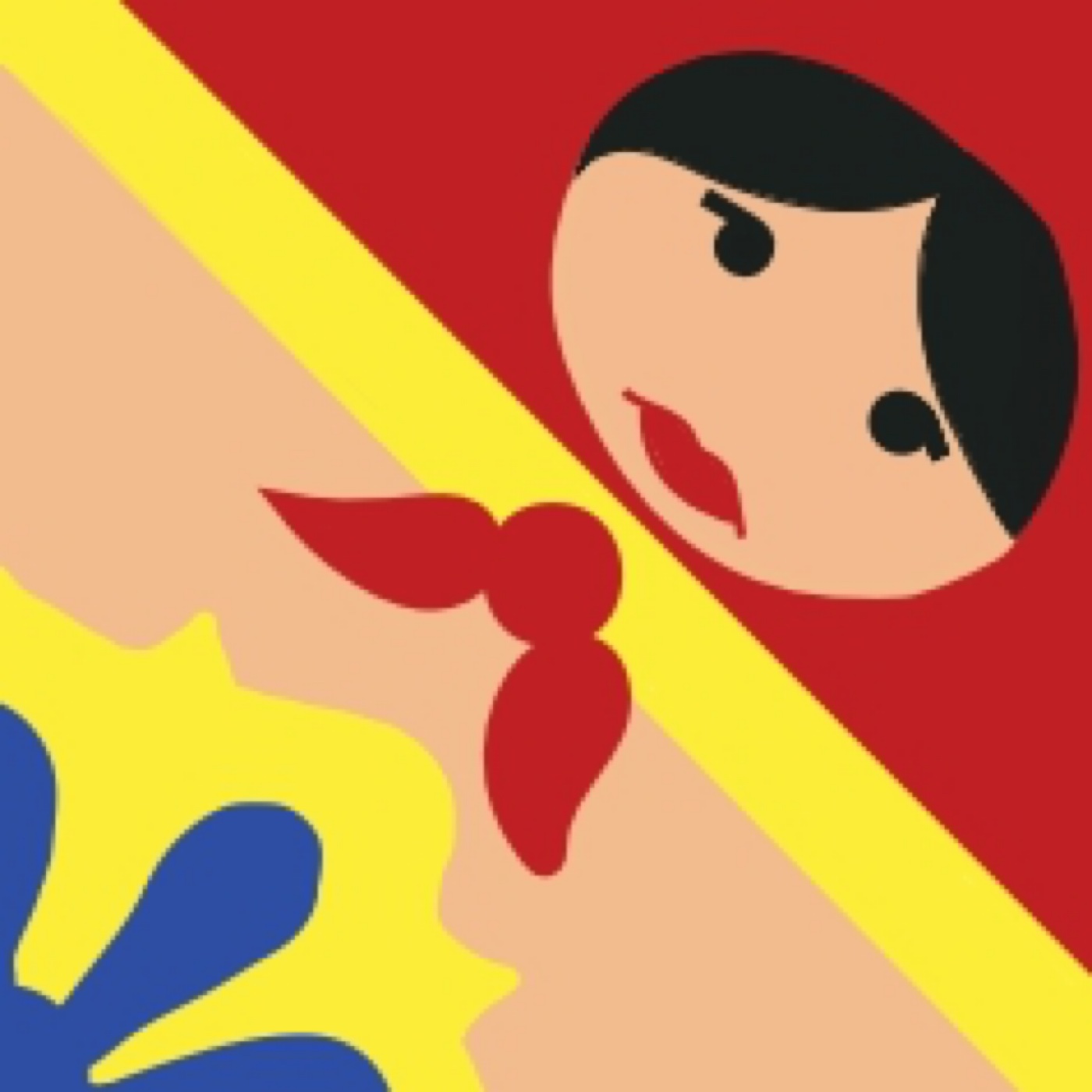poupé russe par giulia burgé — motif de carreau de ciment