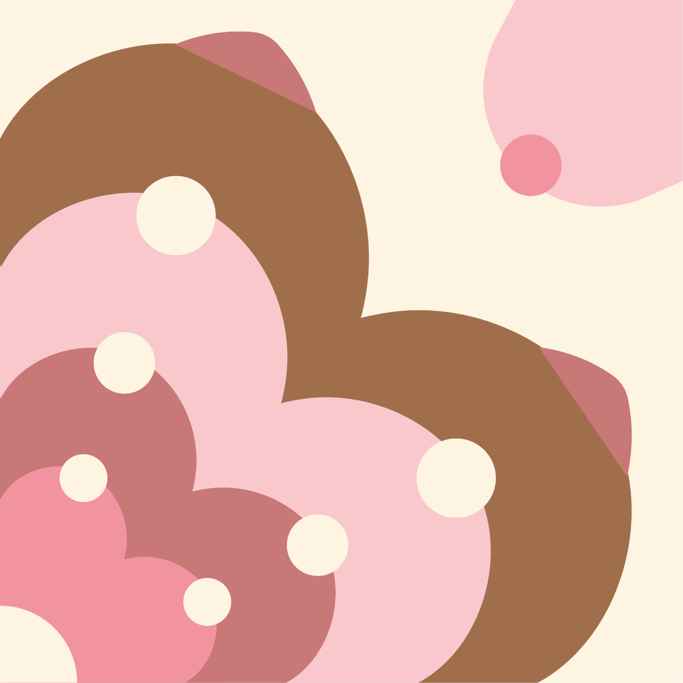 Lolos en fleurs par EVA MARQUET — motif de carreau de ciment