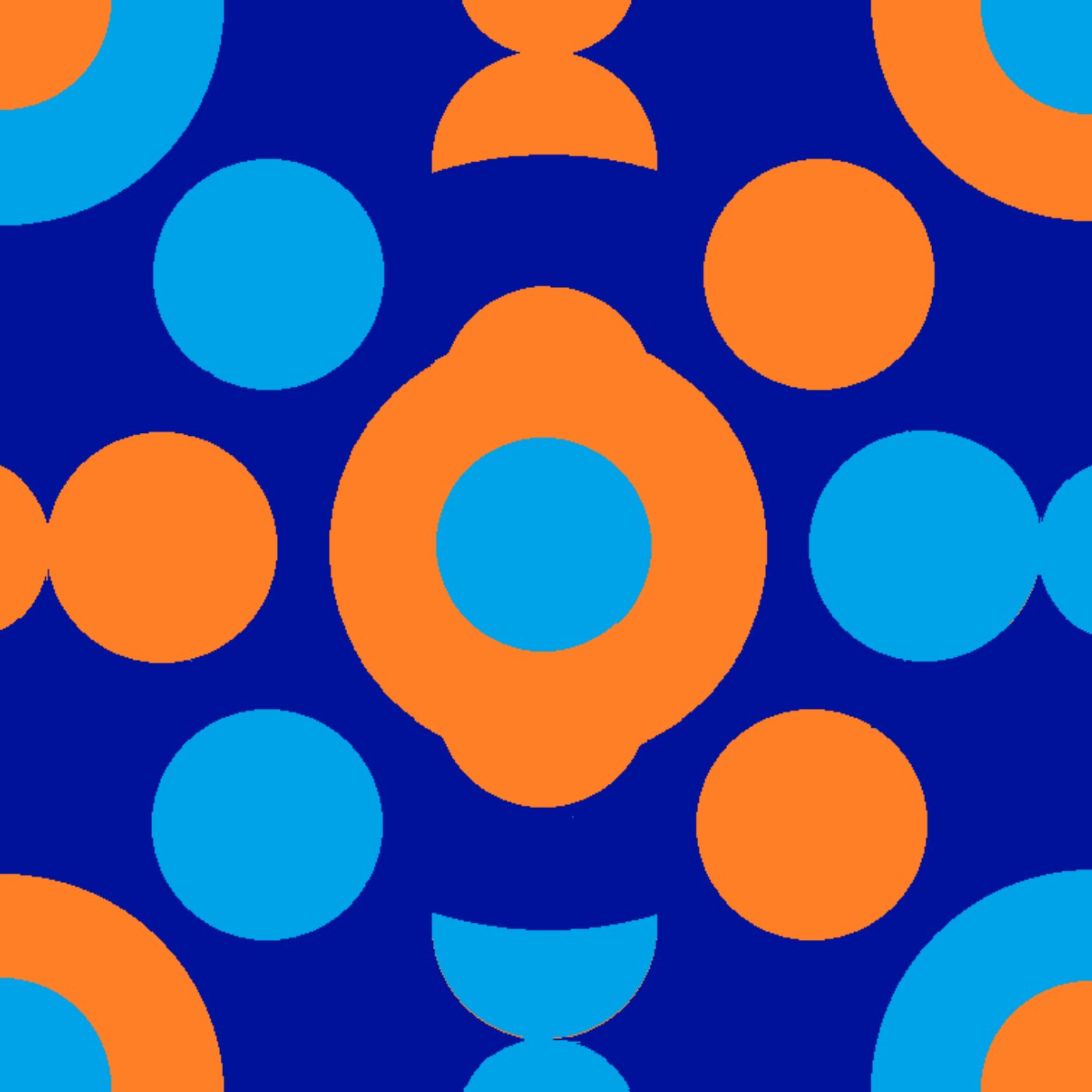 Archipels célestes par Frédérique Coze — motif de carreau de ciment