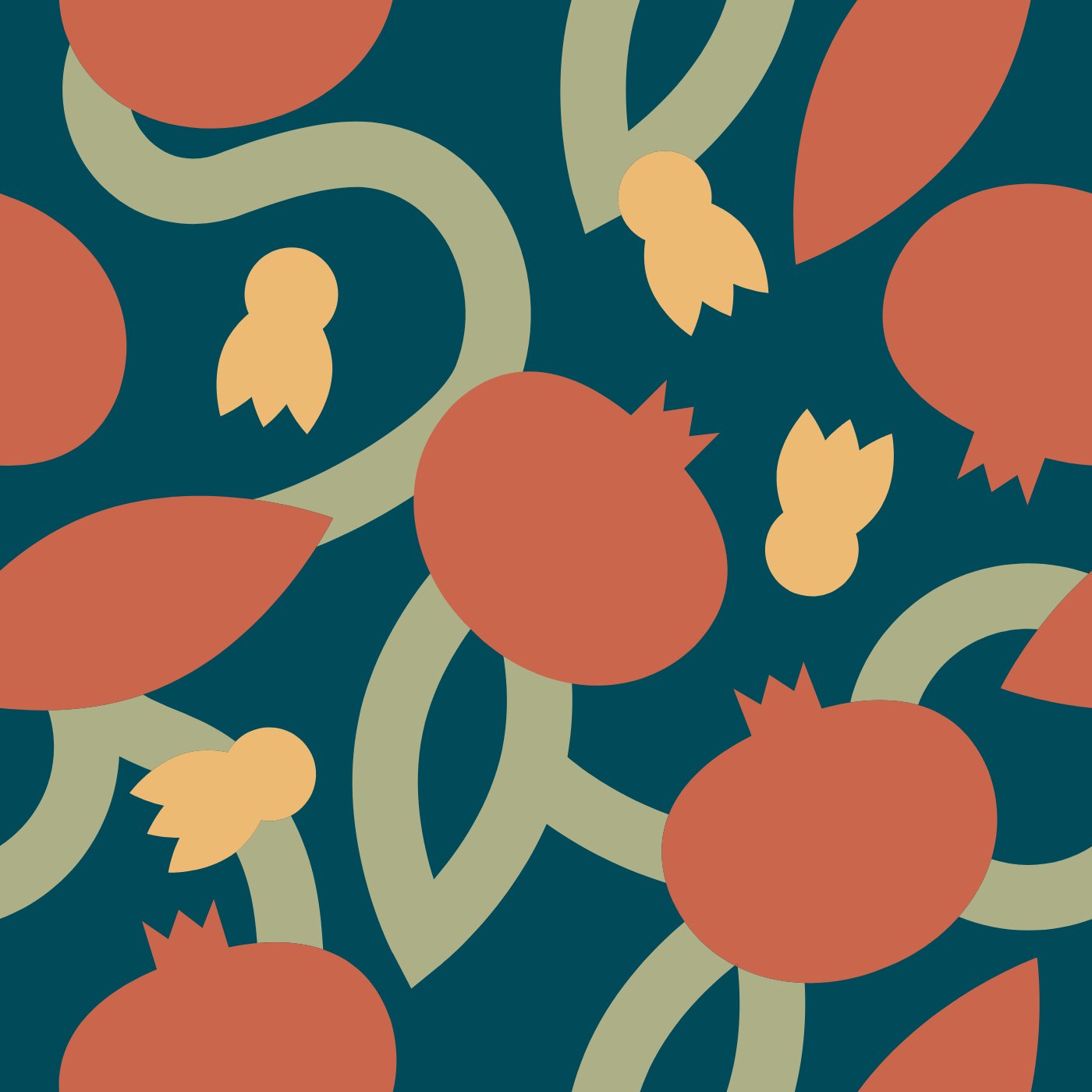 Grenadier par Pereira Rita — motif de carreau de ciment