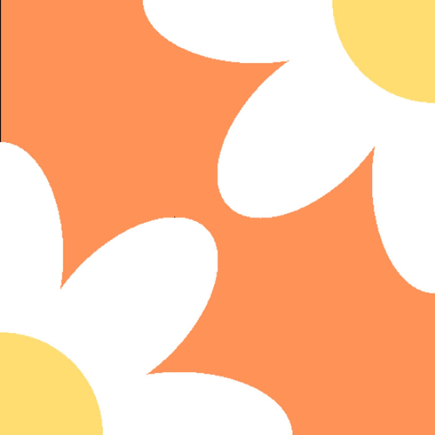 Orange is the new Pink par Caroline Lecoq — motif de carreau de ciment