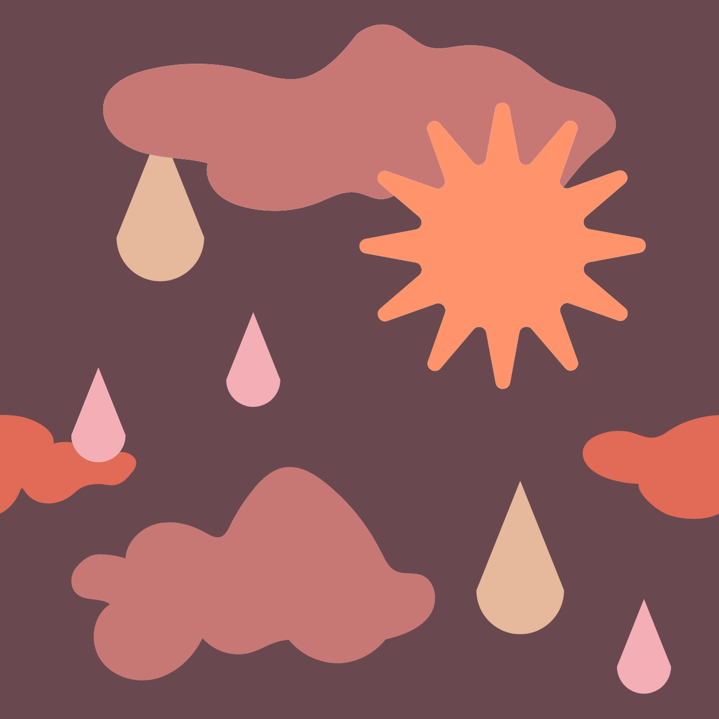 Meteo par Maïlys Gleize — motif de carreau de ciment