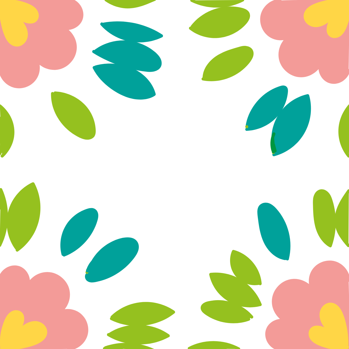 Sourire en coin par Frédérique Foucher — motif de carreau de ciment