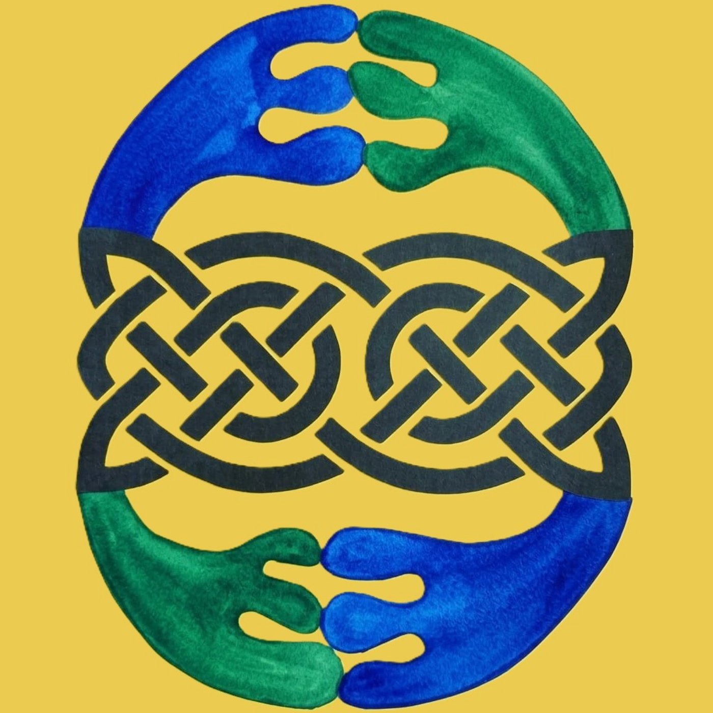 Solidarité océane par Constance Faure — motif de carreau de ciment