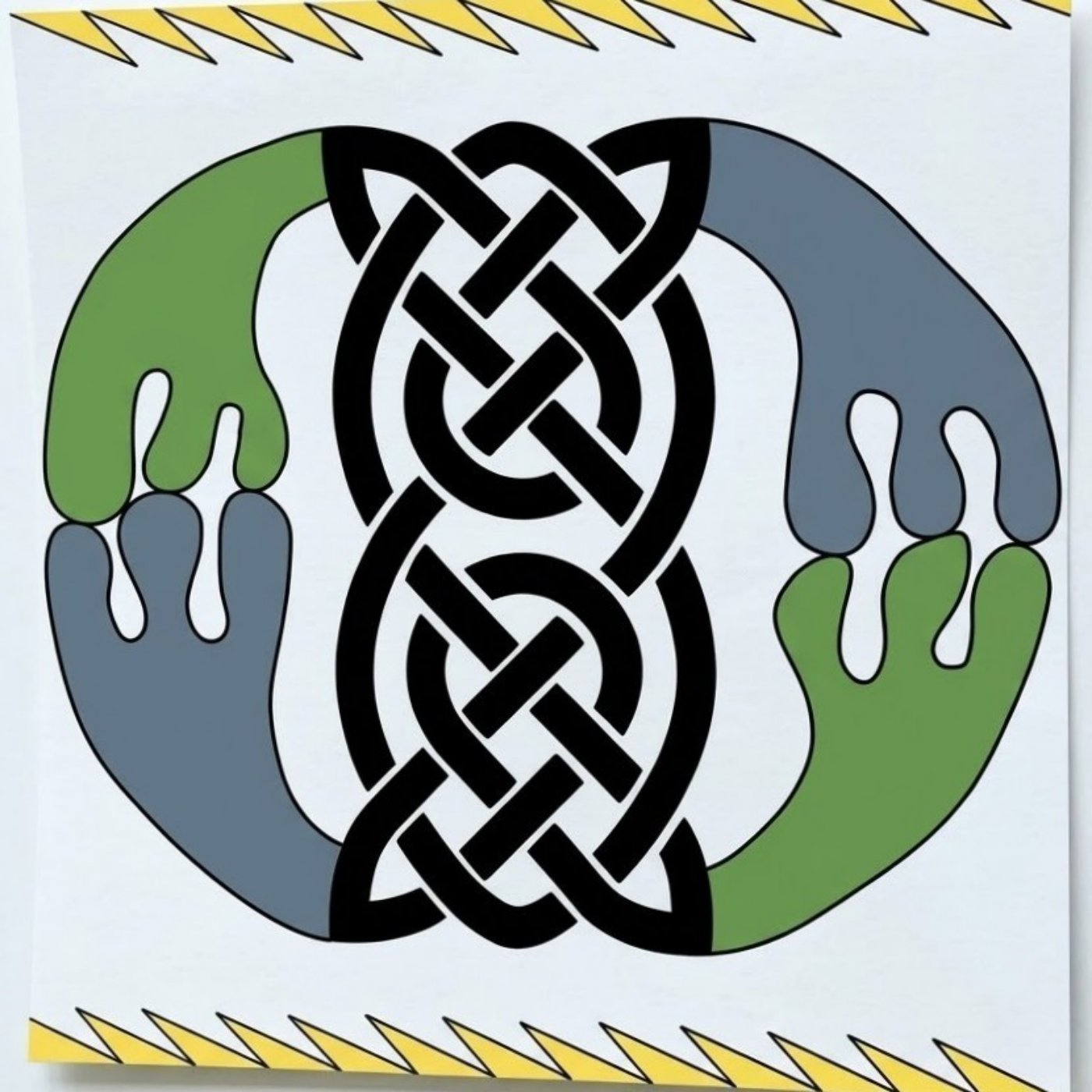 Solidarité océane par Constance Faure — motif de carreau de ciment