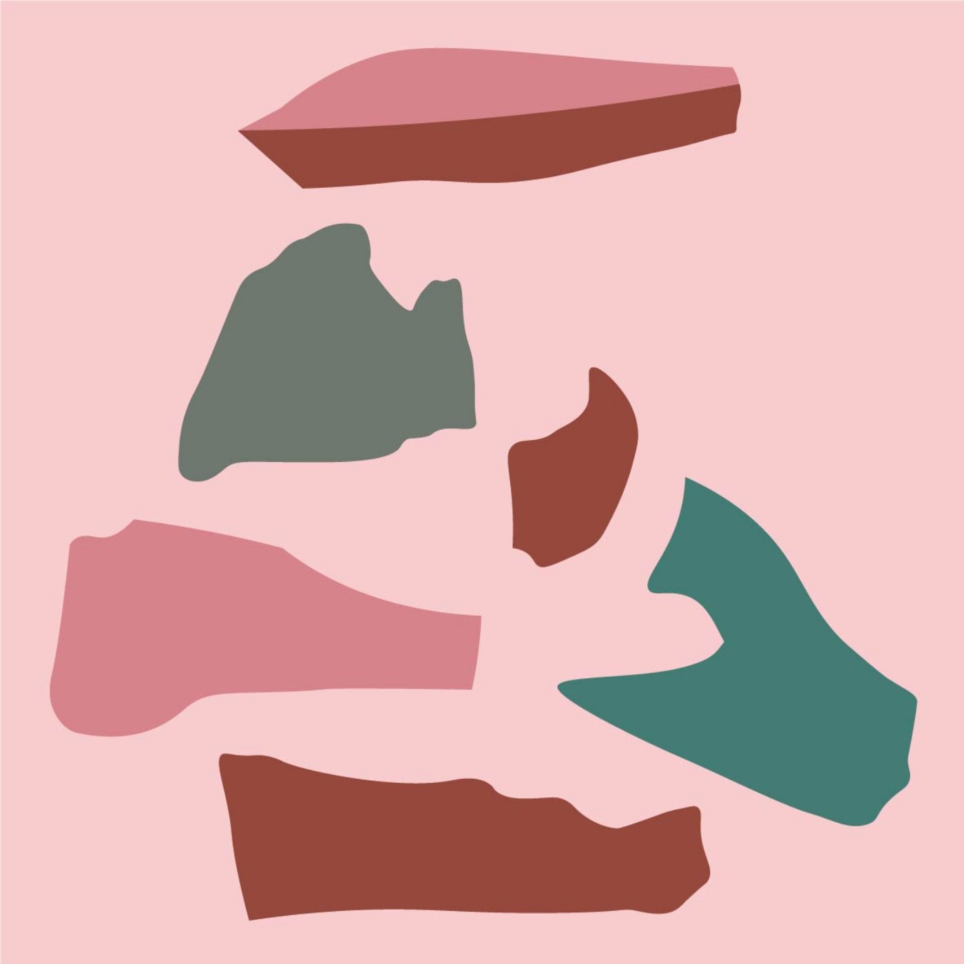 Terrazzo de microplastiques par Apolline Ramelet — motif de carreau de ciment
