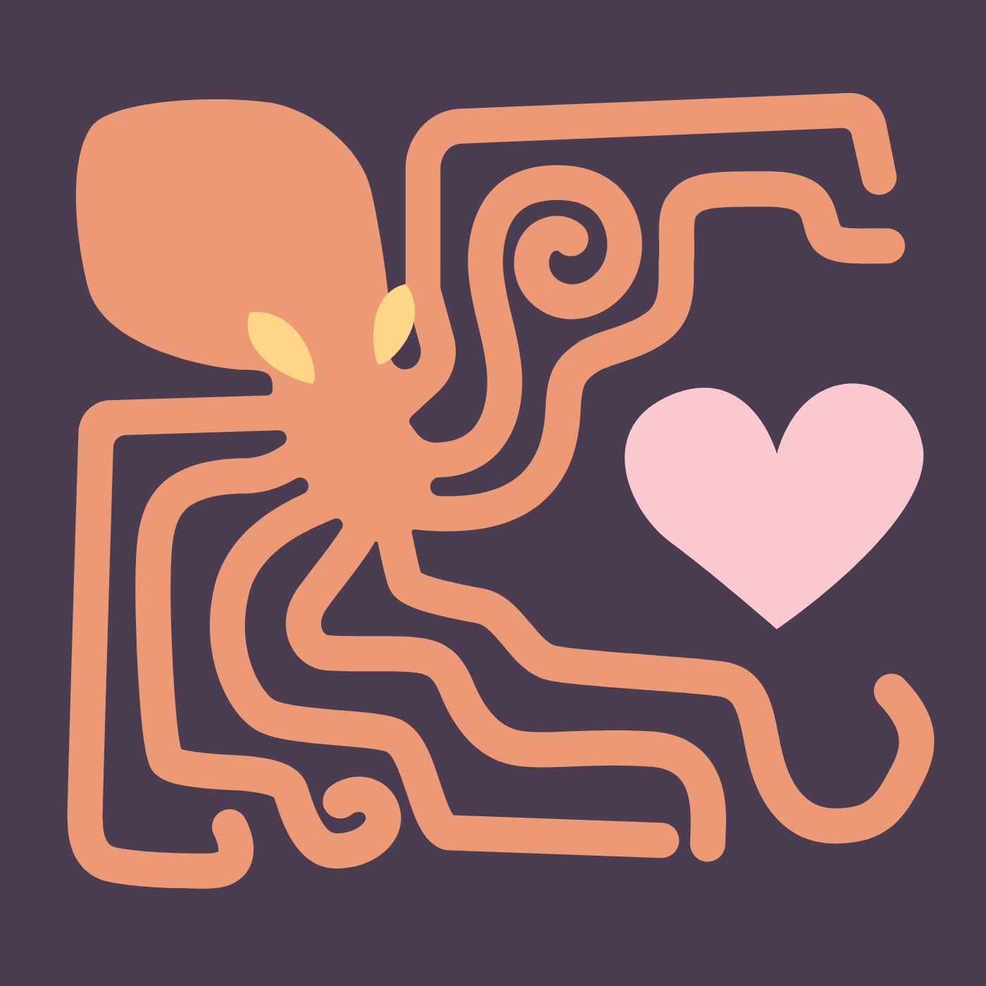 8 bras 1 coeur par Mia Liégeois — motif de carreau de ciment