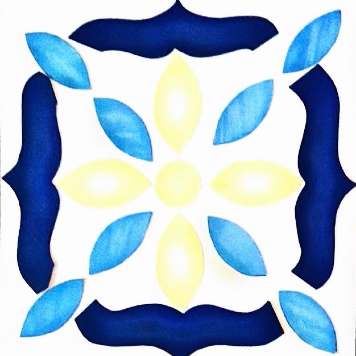 Azulejos par Léa Bernard — motif de carreau de ciment
