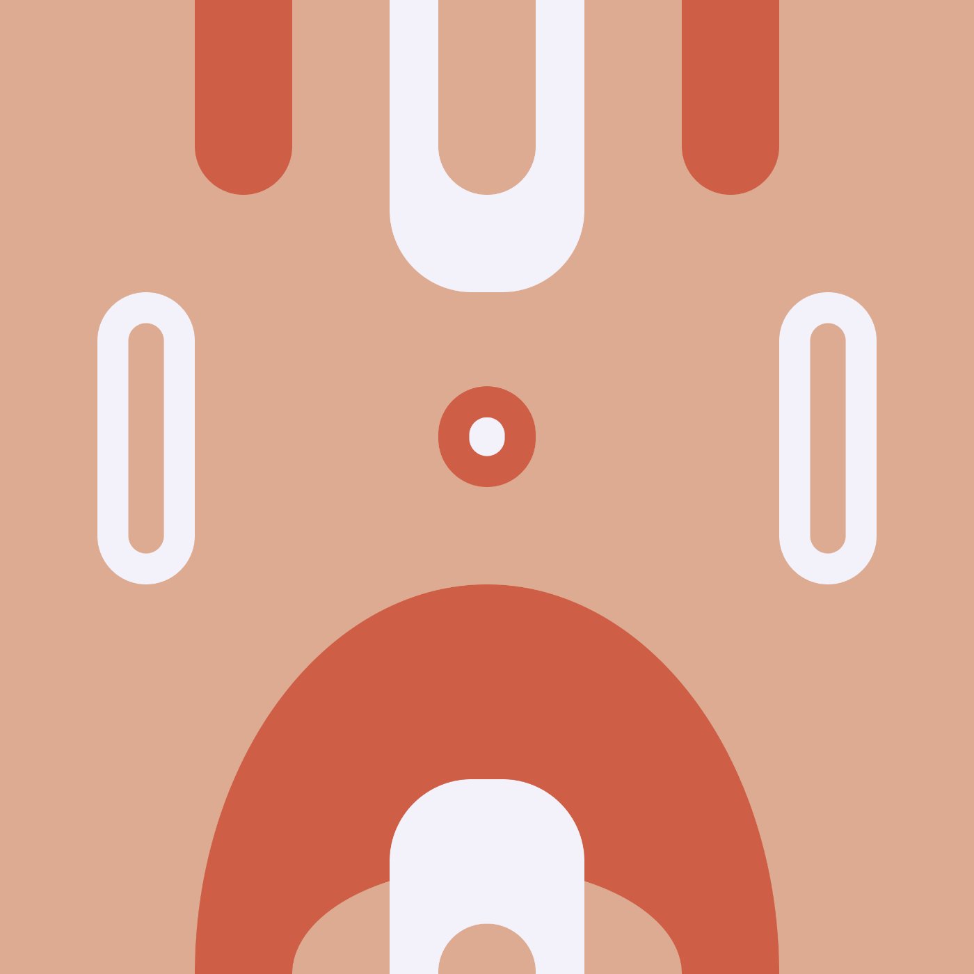 Rétro-Orange par Fa Qlqun — motif de carreau de ciment