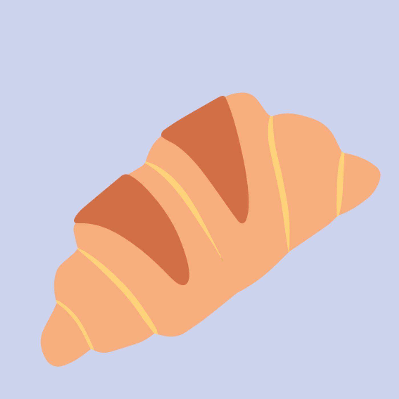 Croissant par Petry Sasha — motif de carreau de ciment