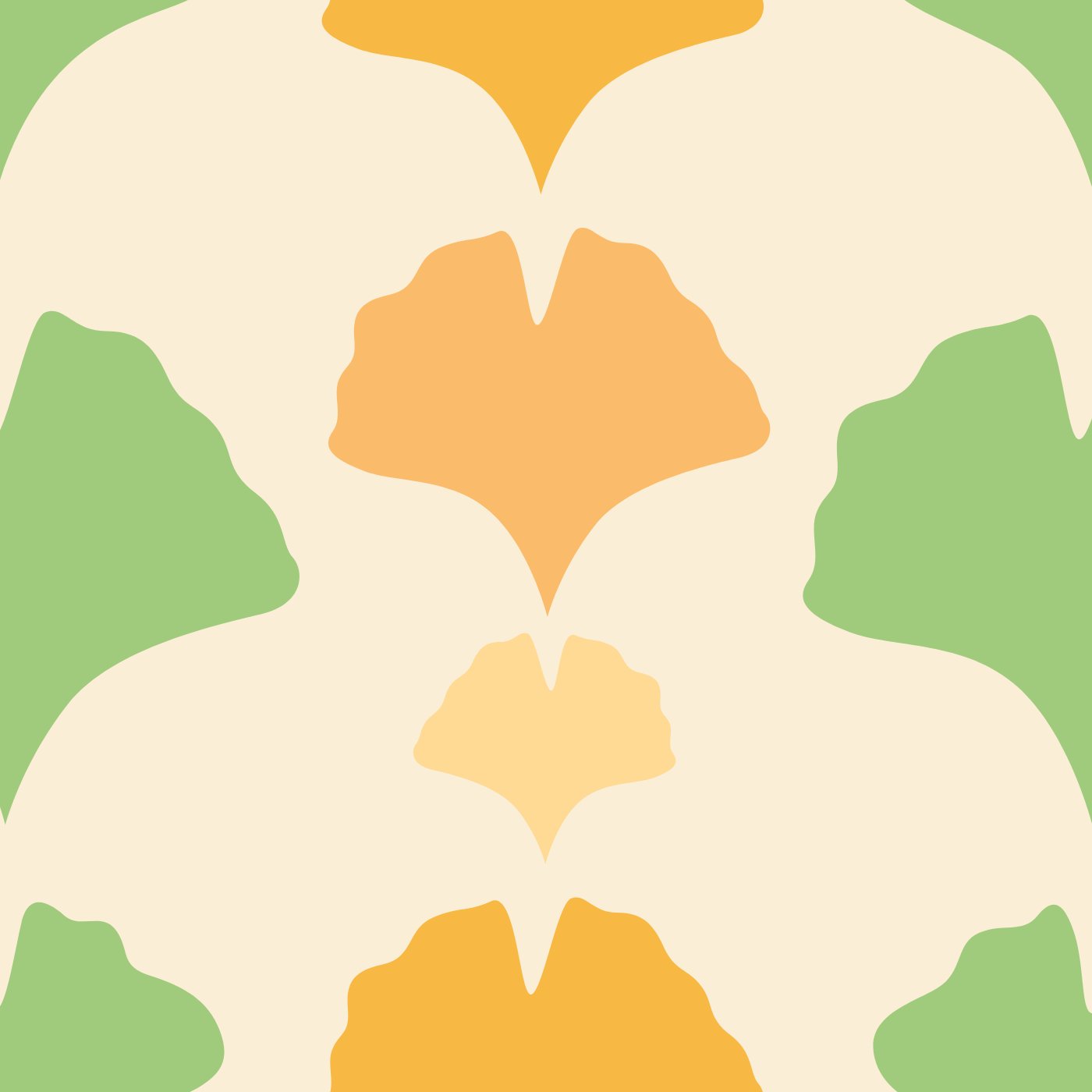 ginko par allison chaintron — motif de carreau de ciment