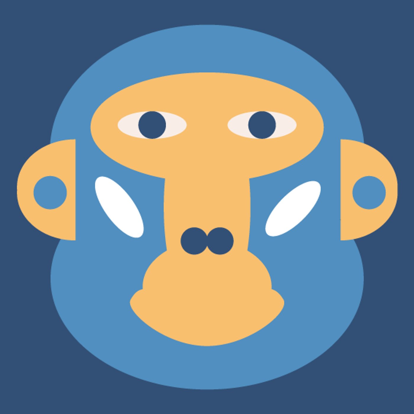 Monkeys make me happy par Lili Valli — motif de carreau de ciment
