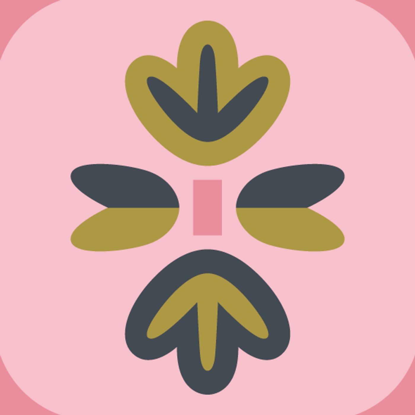 Les Fleurs du Bien par Carine Bienne - Atelier Mira — motif de carreau de ciment