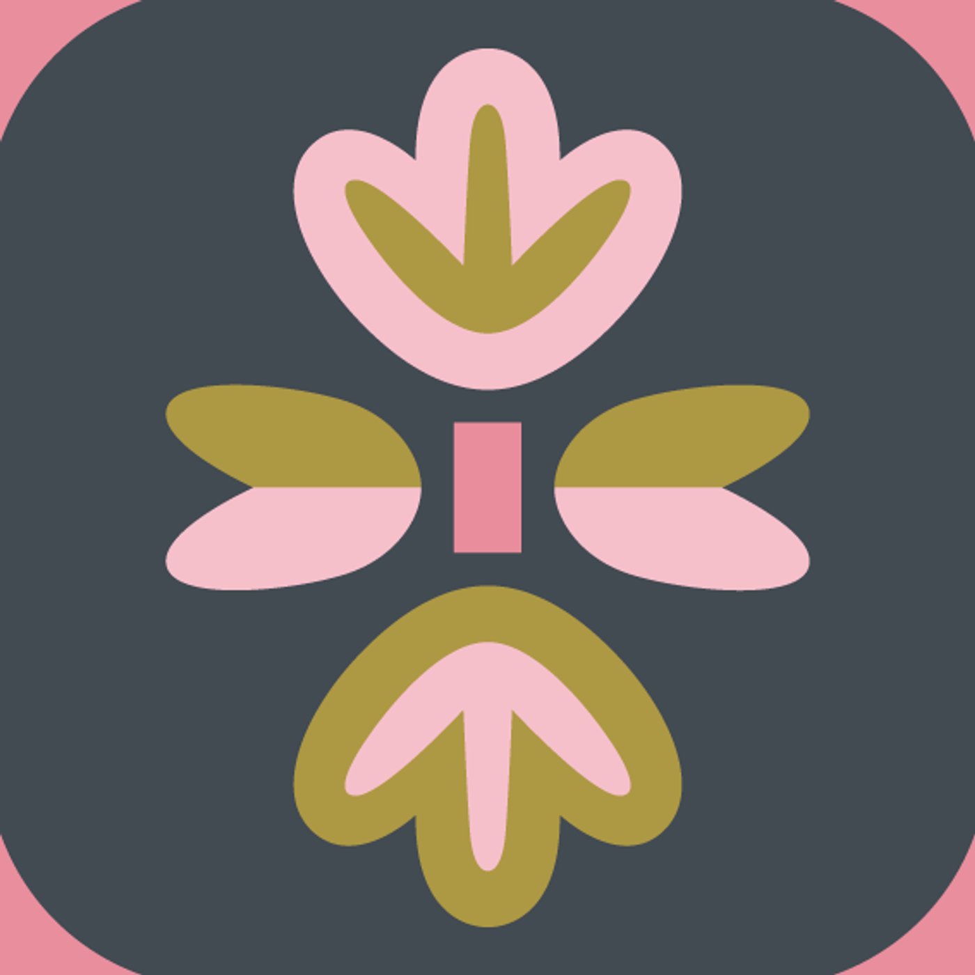 Les Fleurs du Bien par Carine Bienne - Atelier Mira — motif de carreau de ciment