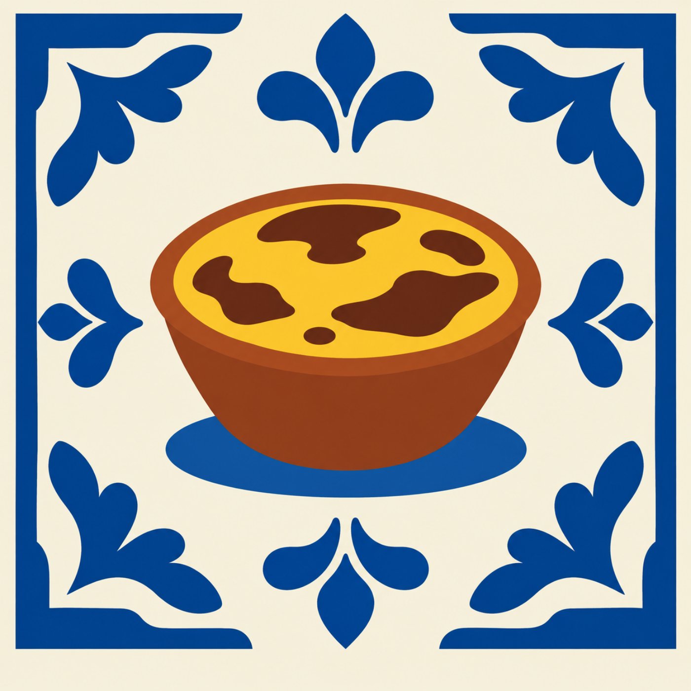 Pastel de Nata à portugues par Ricardo Barros — motif de carreau de ciment