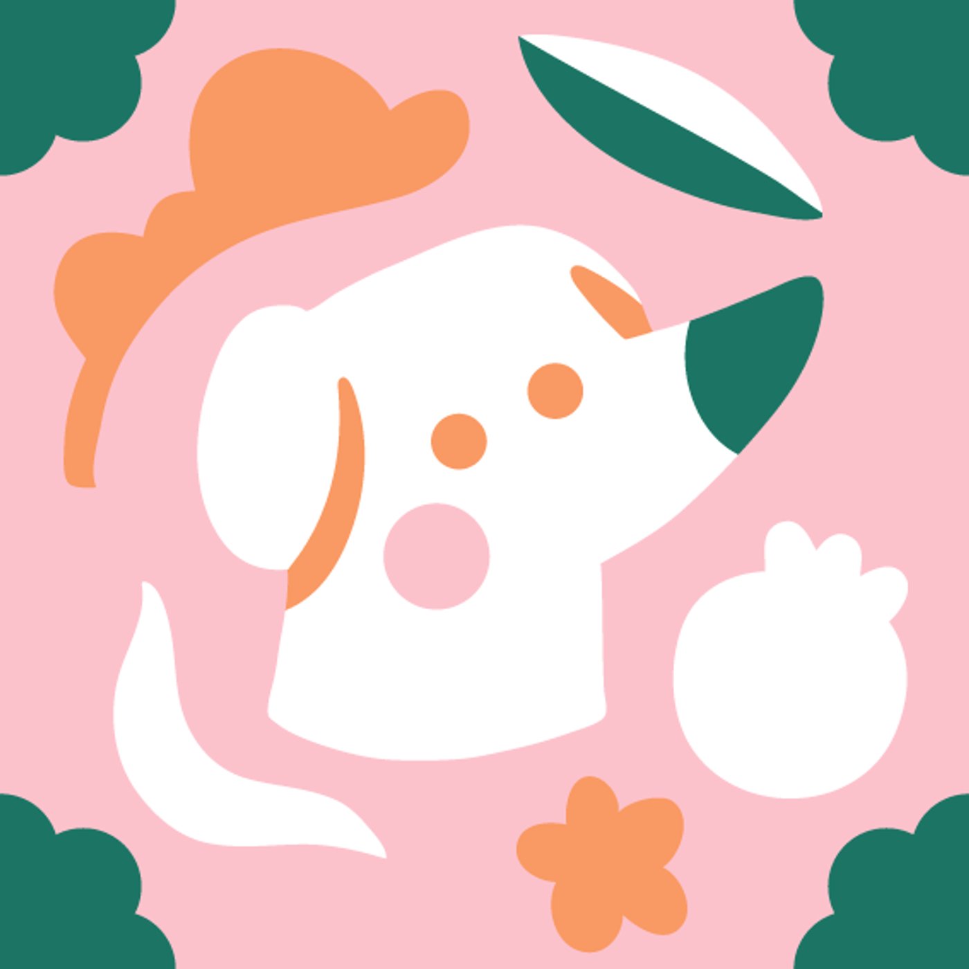 Wouf and tiles par Patate Cuite — motif de carreau de ciment