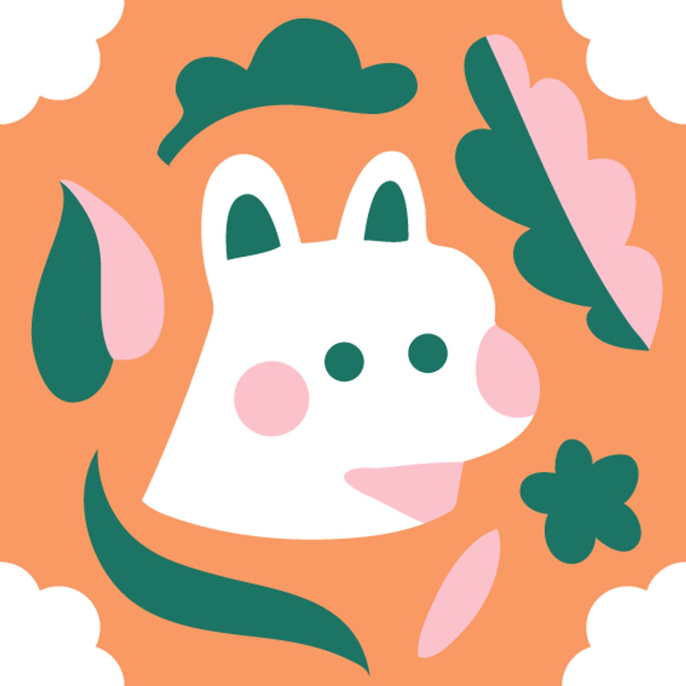 Wouf and tiles par Patate Cuite — motif de carreau de ciment