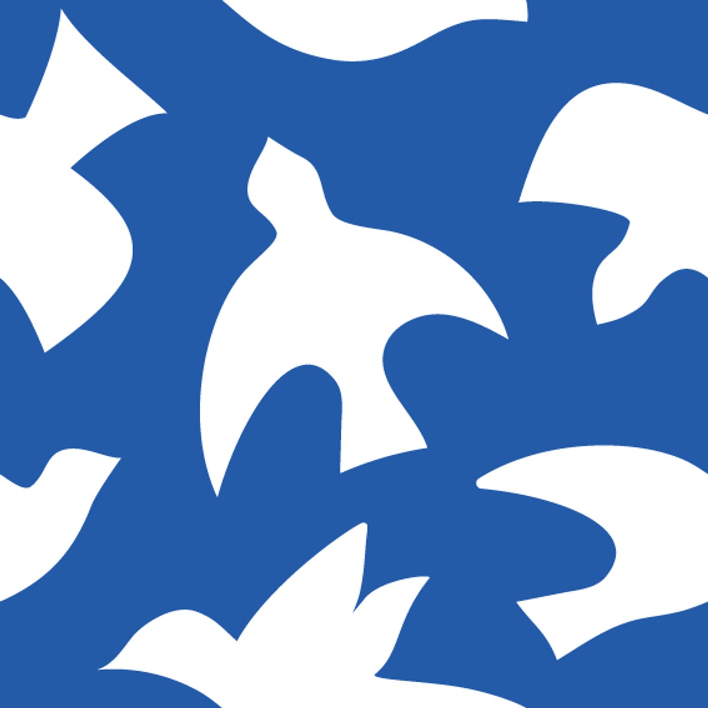 Le ciel, les oiseaux ou... la mer ! par Brice Canet — motif de carreau de ciment