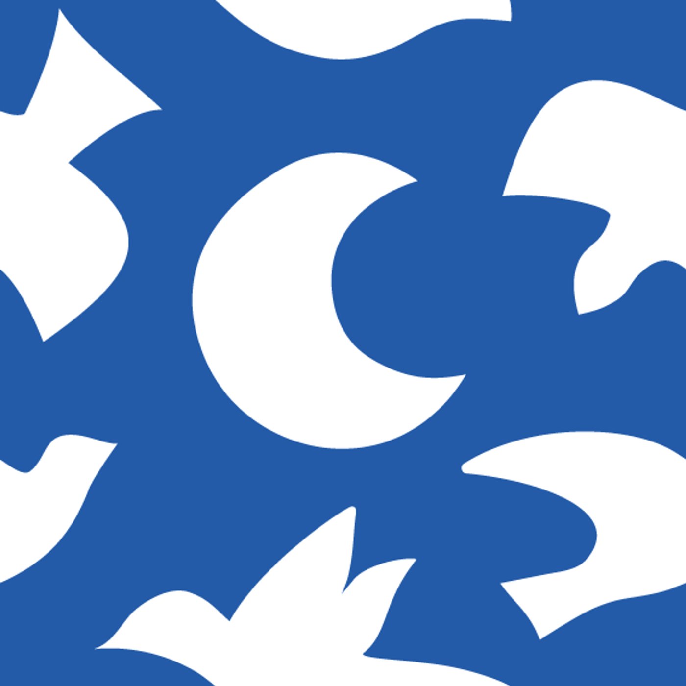 Le ciel, les oiseaux ou... la mer ! par Brice Canet — motif de carreau de ciment